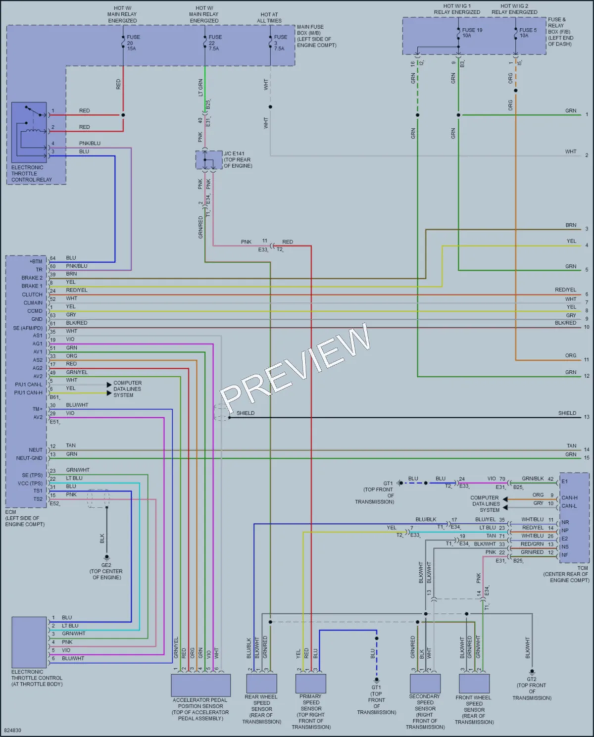 2023 Subaru WRX Cruise Control wiring diagram preview