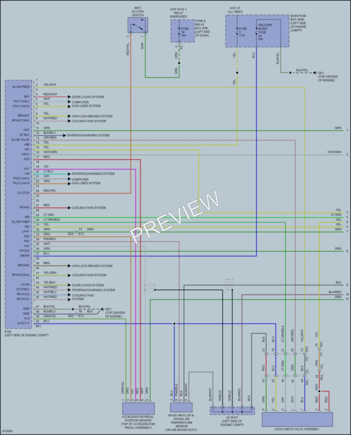 2023 Subaru WRX Engine Performance wiring diagram preview