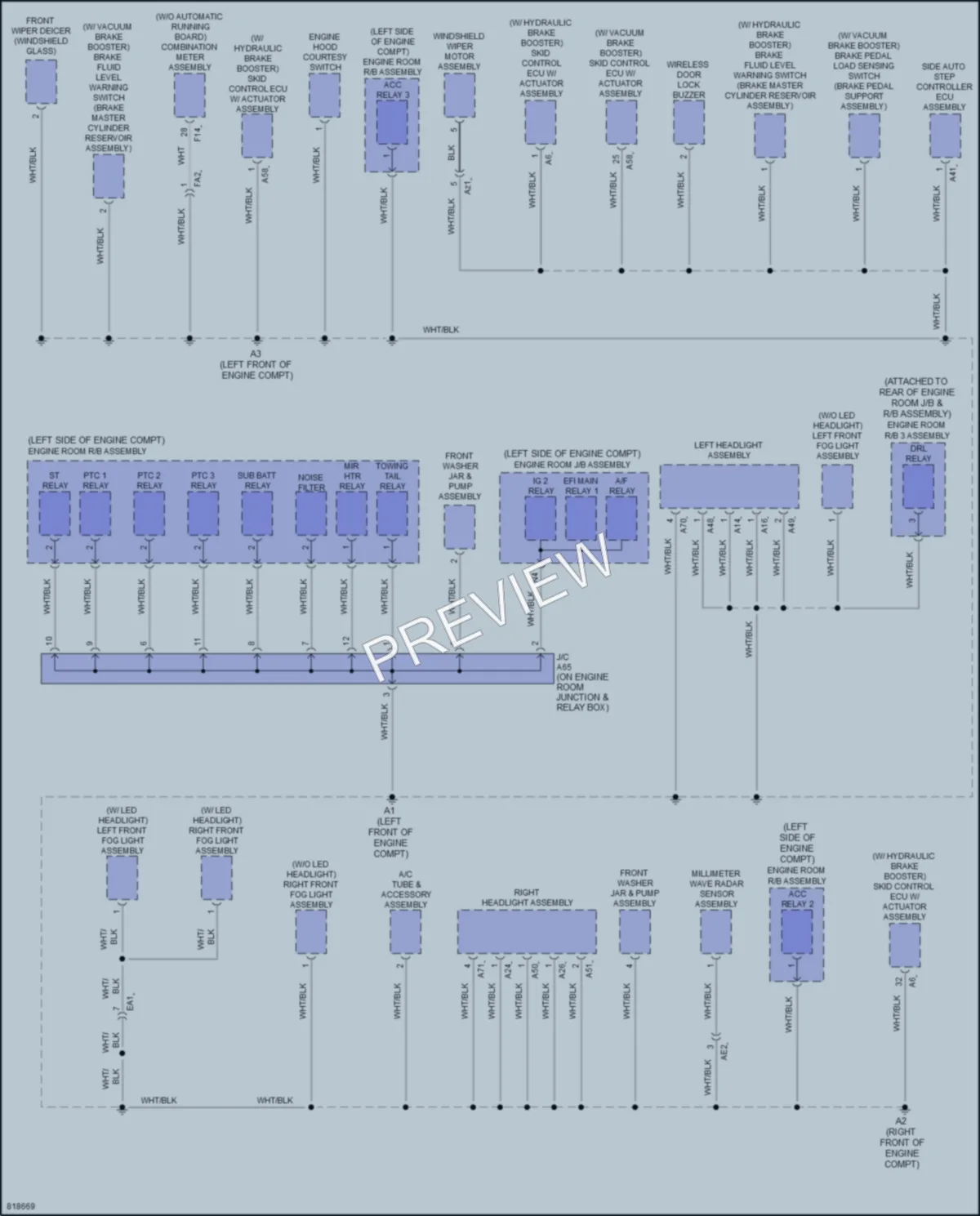 2023 Toyota 4Runner Ground Distribution wiring diagram preview