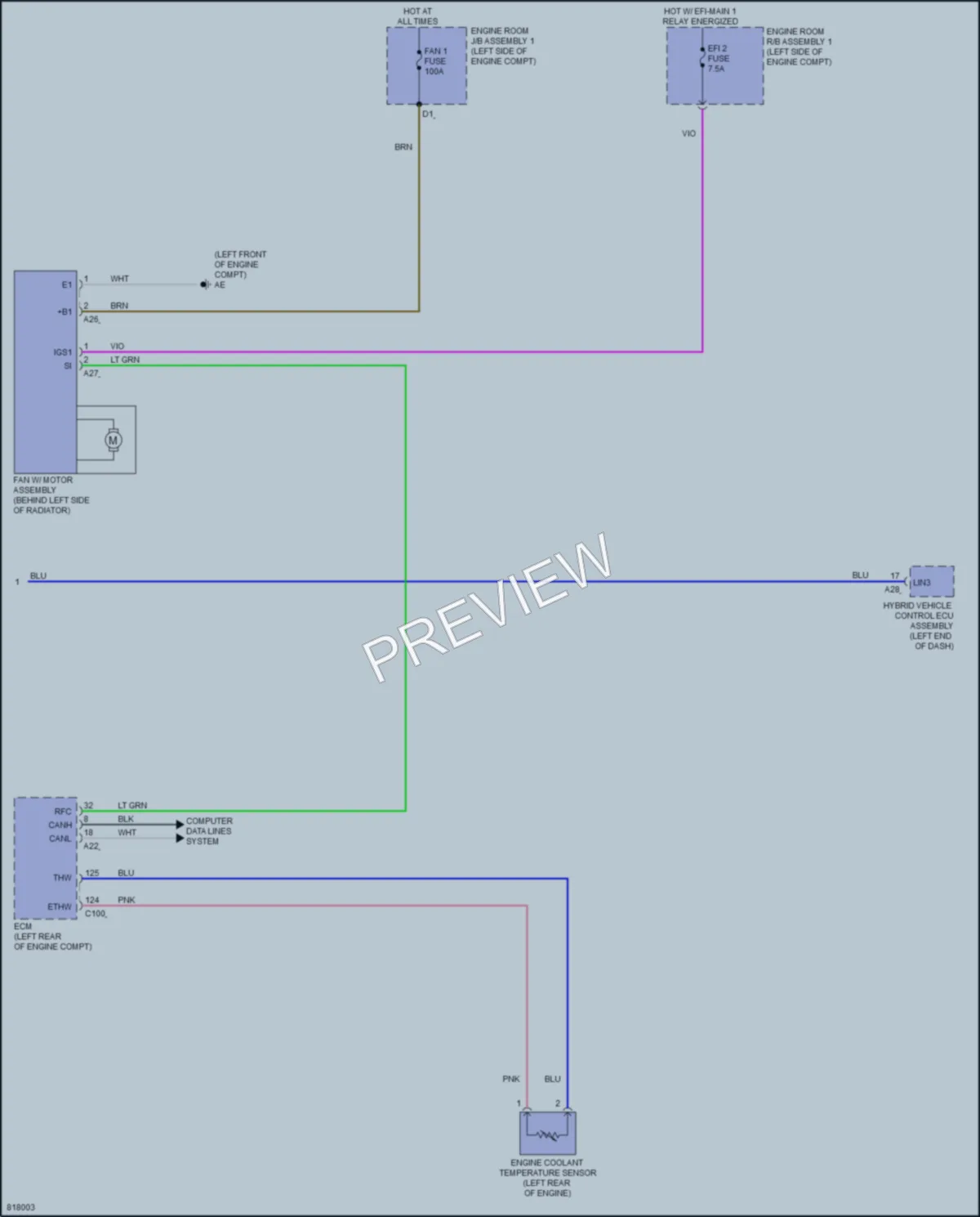 2023 Toyota Camry Air Conditioning wiring diagram preview