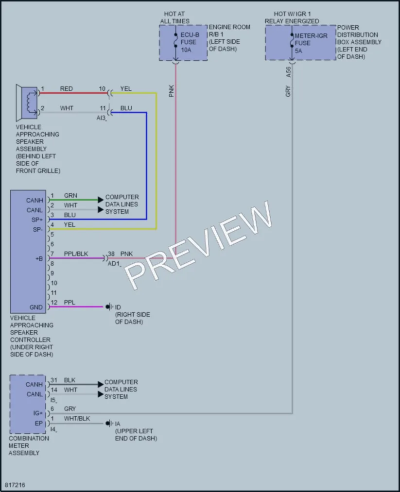 2023 Toyota Corolla Active Bodyworks wiring diagram preview