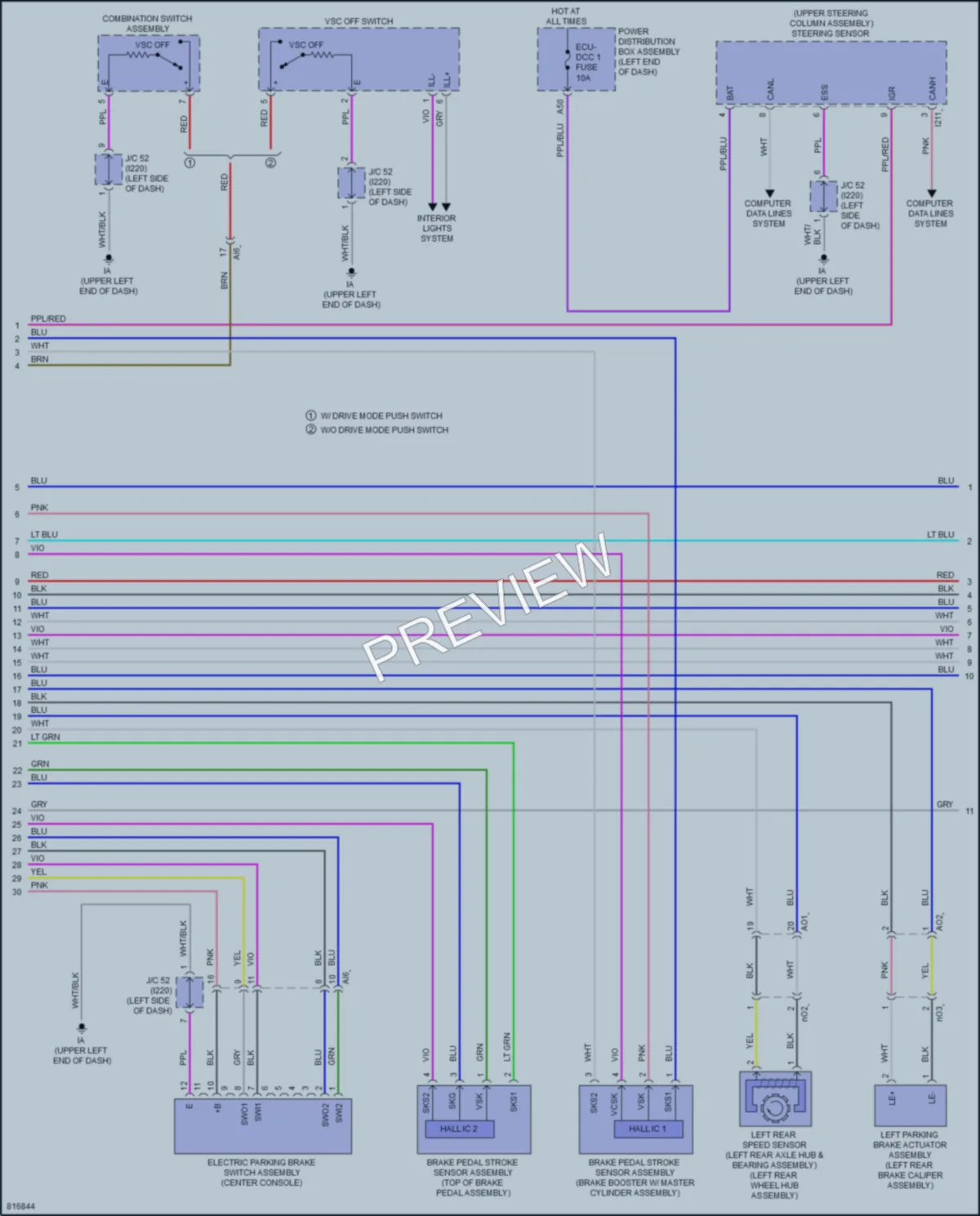 2023 Toyota Corolla Anti Lock Brakes wiring diagram preview