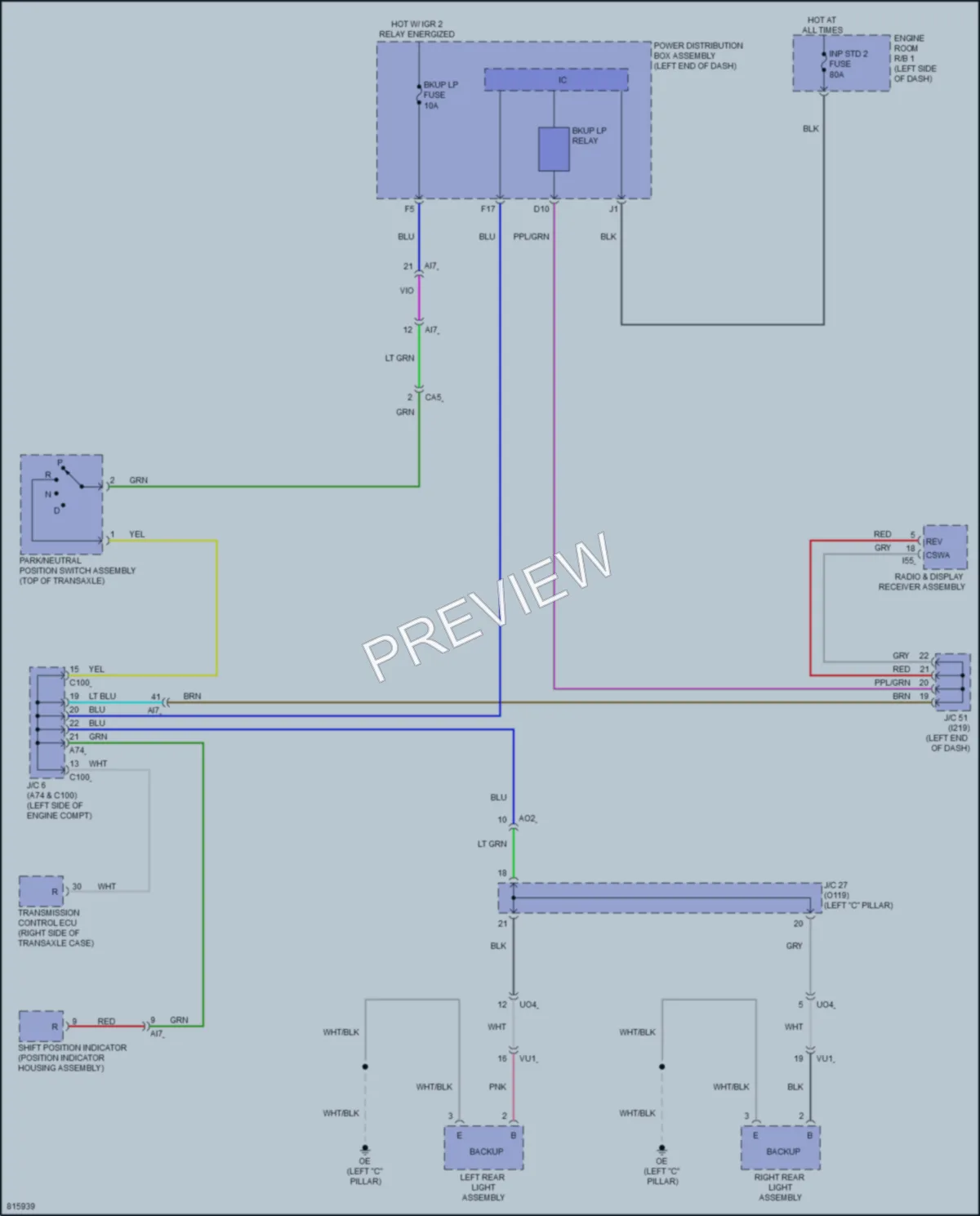 2023 Toyota Corolla Exterior Lights wiring diagram preview