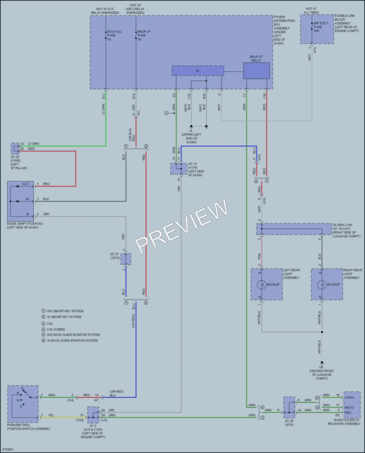2023 Toyota CorollaCrossHybrid Exterior Lights wiring diagram preview