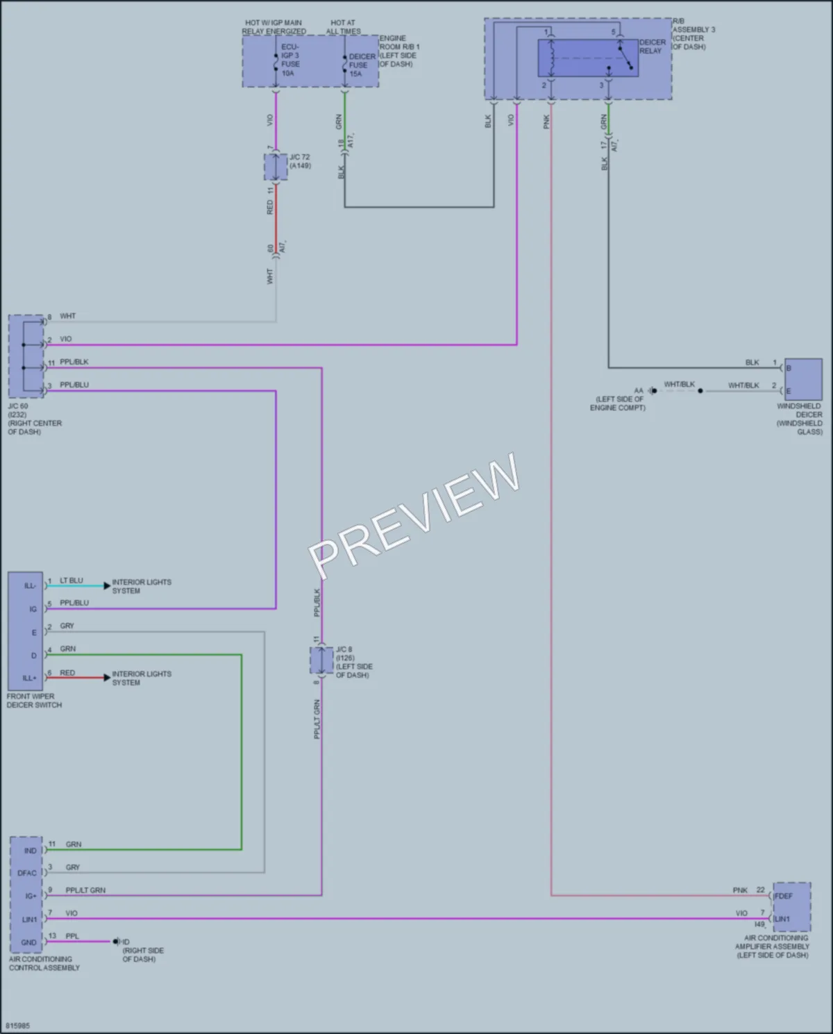 2023 Toyota CorollaHybrid Defoggers wiring diagram preview