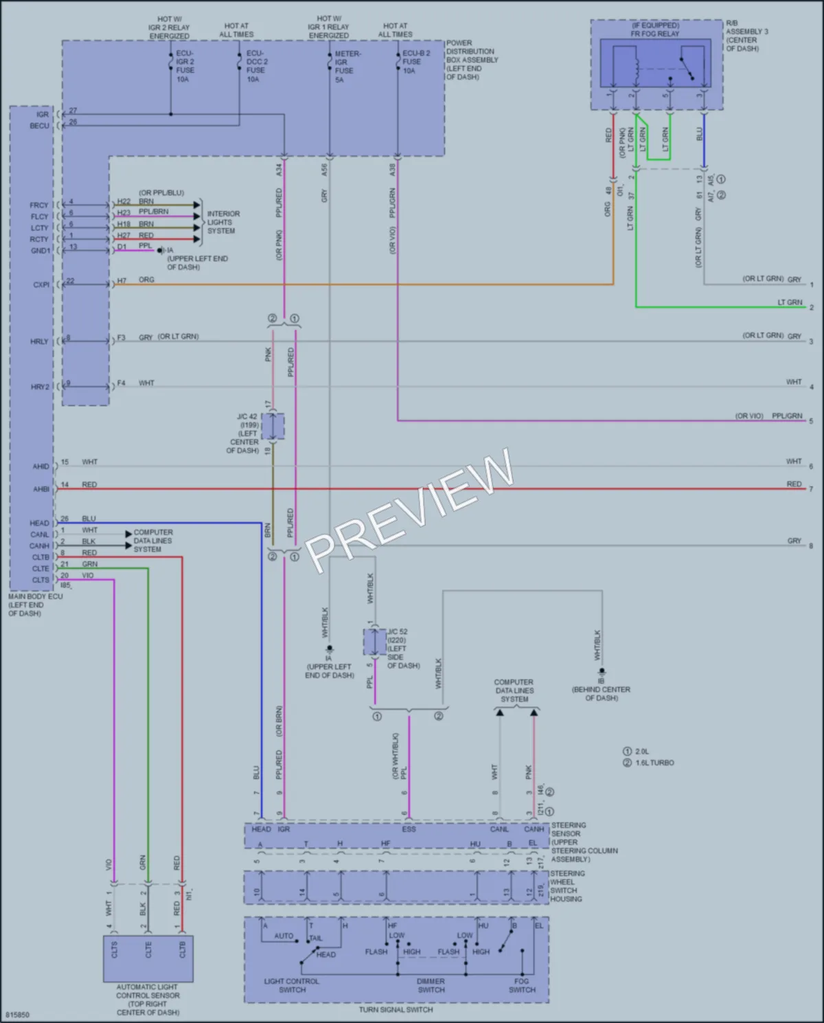2023 Toyota CorollaHybrid Headlights wiring diagram preview