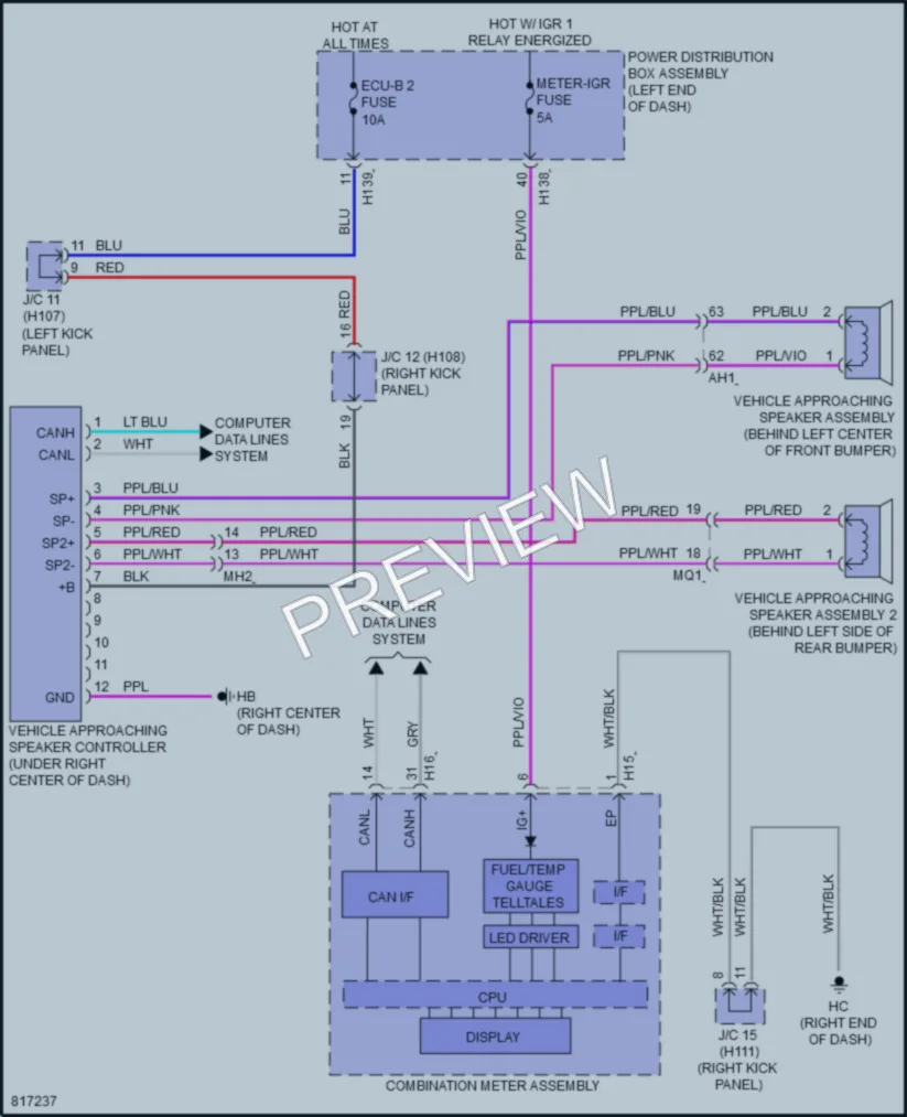 2023 Toyota CrownHybrid Active Bodyworks wiring diagram preview