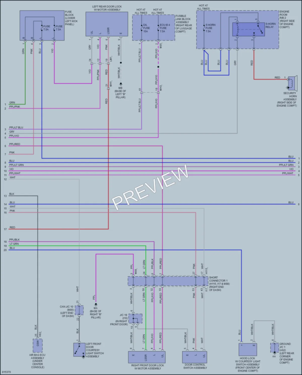 2023 Toyota CrownHybrid Anti Theft wiring diagram preview