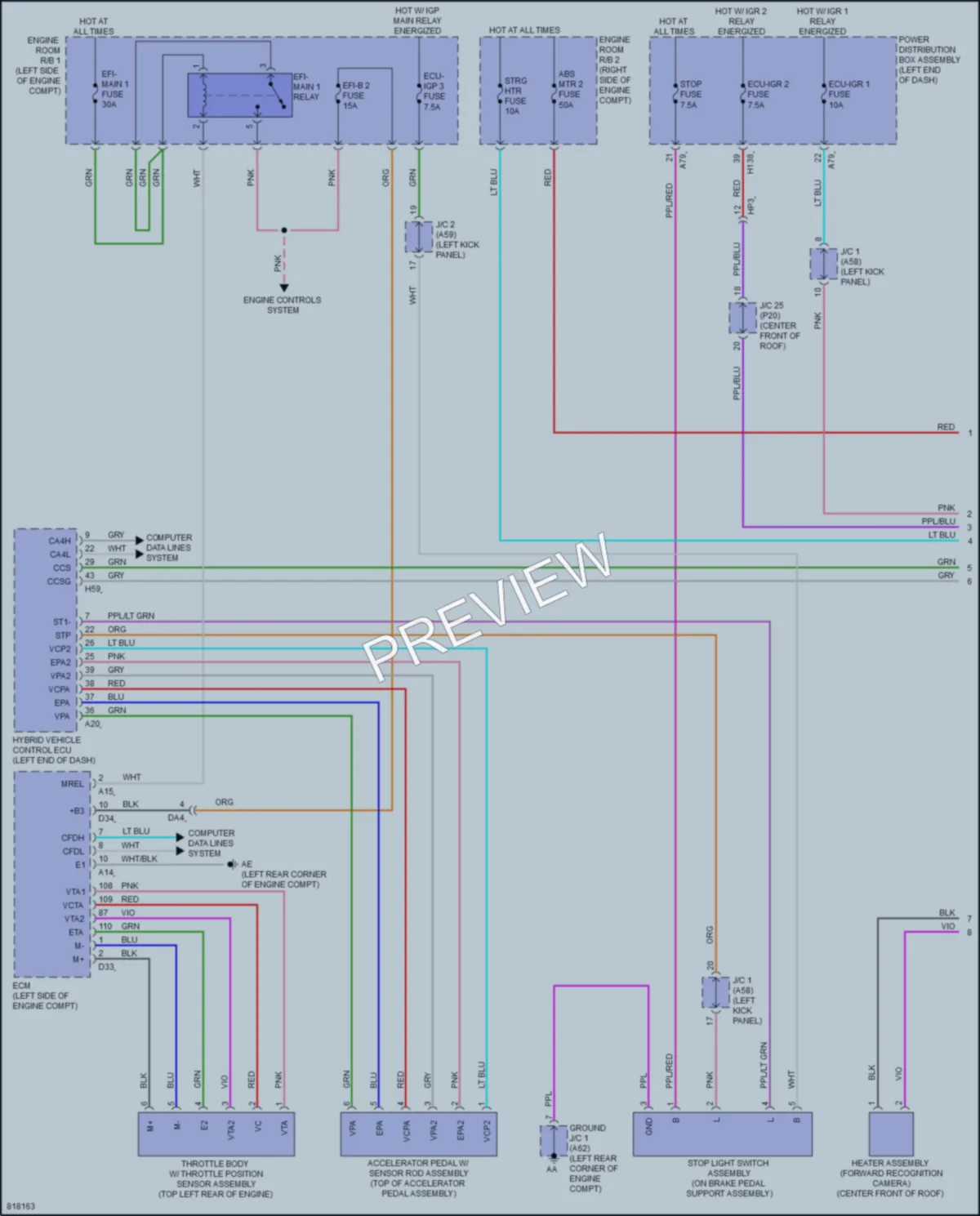 2023 Toyota CrownHybrid Cruise Control wiring diagram preview