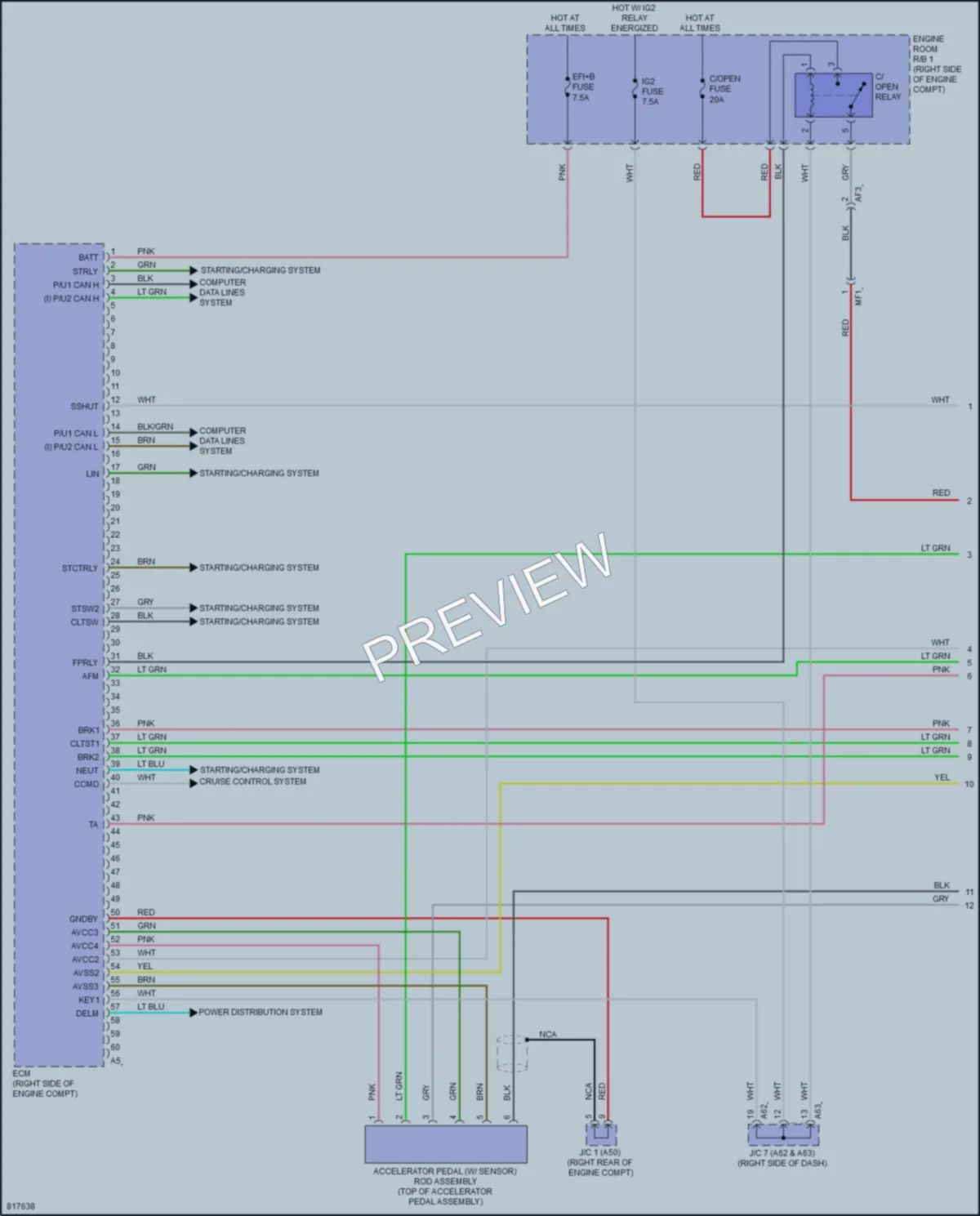 2023 Toyota GR86 Engine Performance wiring diagram preview