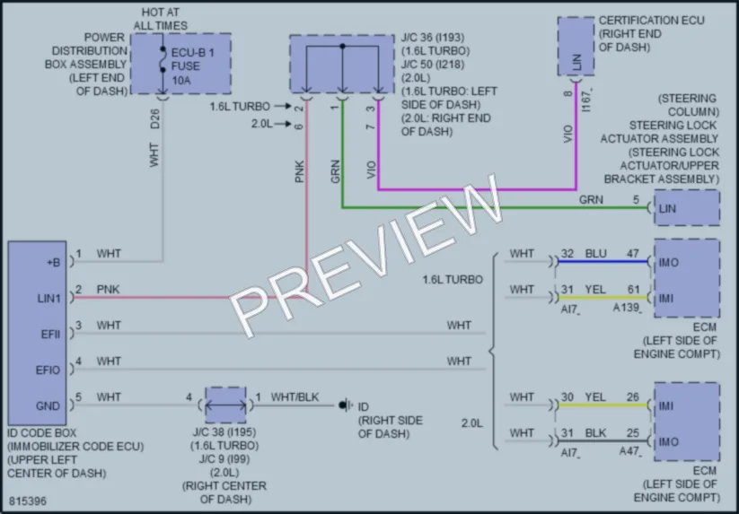 2023 Toyota GRCorolla Anti Theft wiring diagram preview