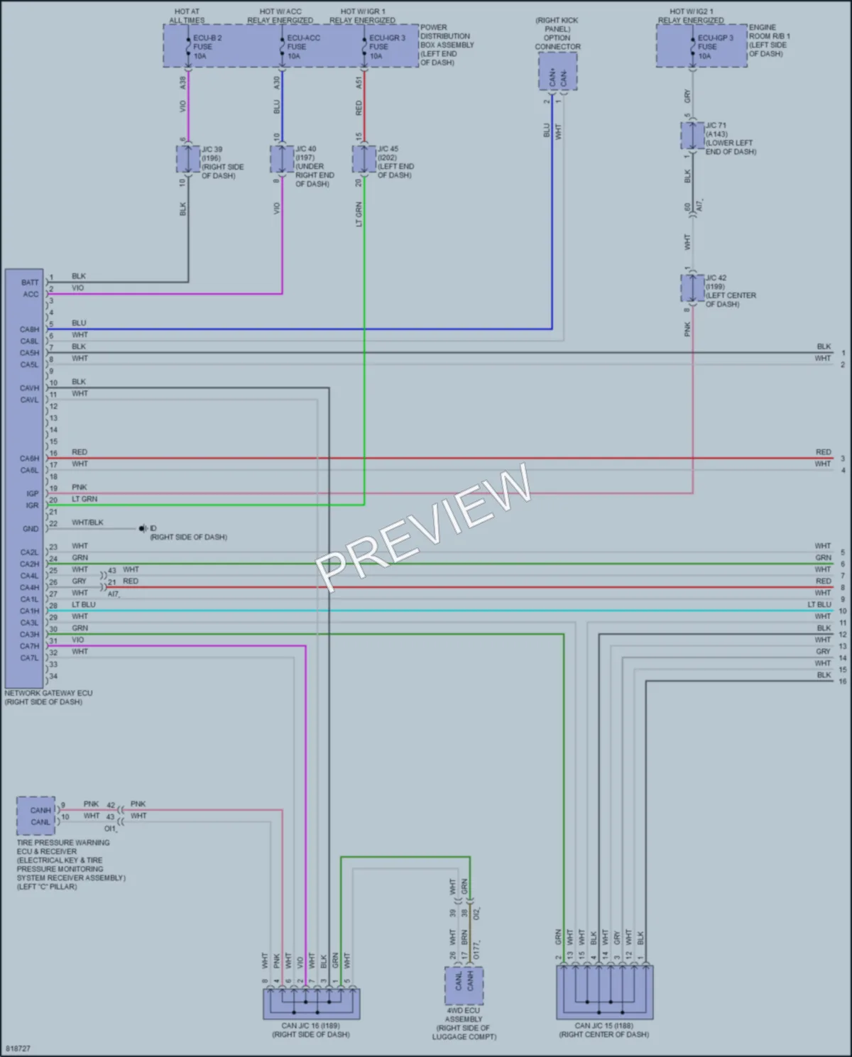 2023 Toyota GRCorolla Computer Data Lines wiring diagram preview
