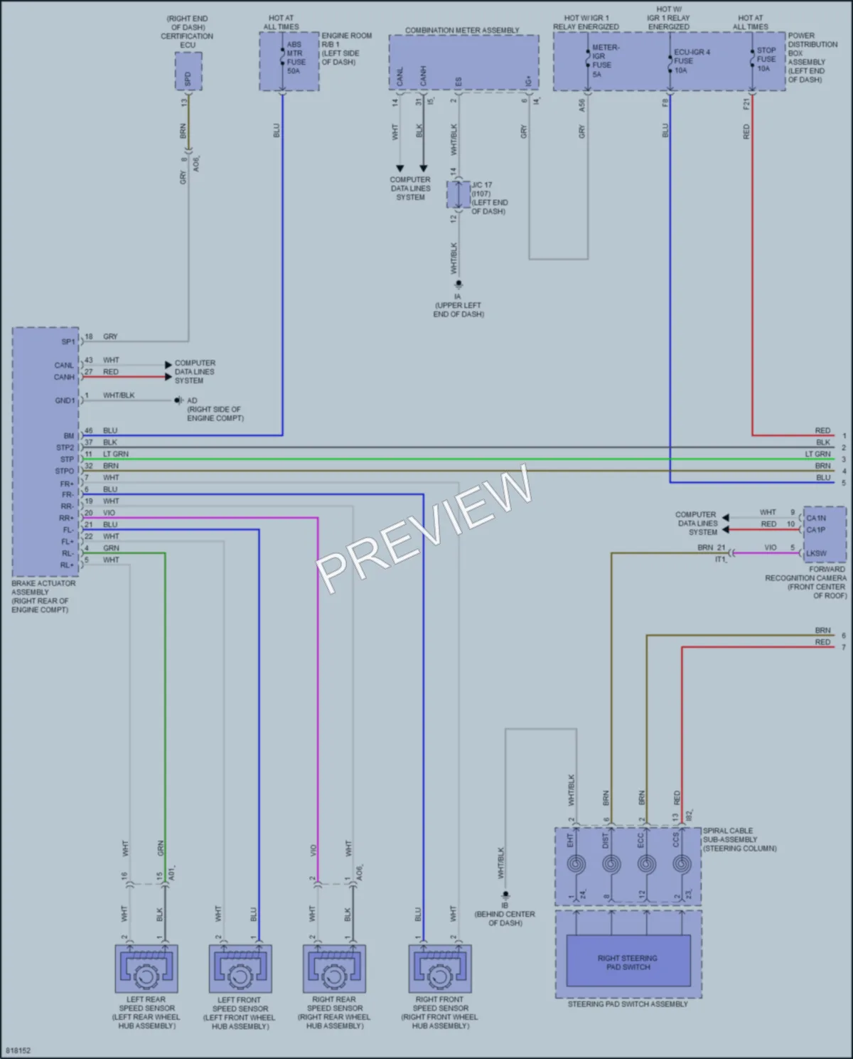 2023 Toyota GRCorolla Cruise Control wiring diagram preview