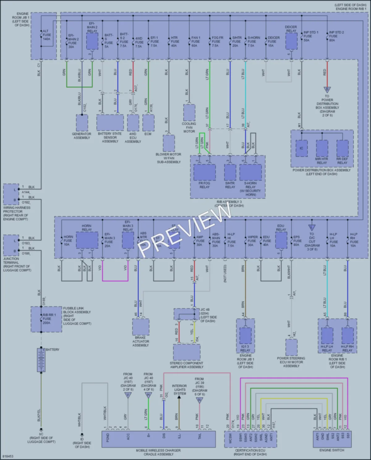 2023 Toyota GRCorolla Power Distribution wiring diagram preview