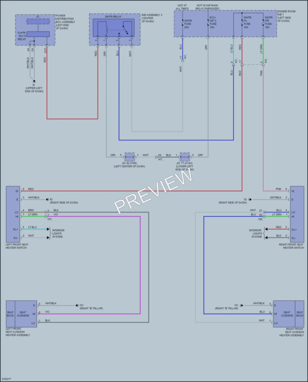 2023 Toyota GRCorolla Power Seats wiring diagram preview