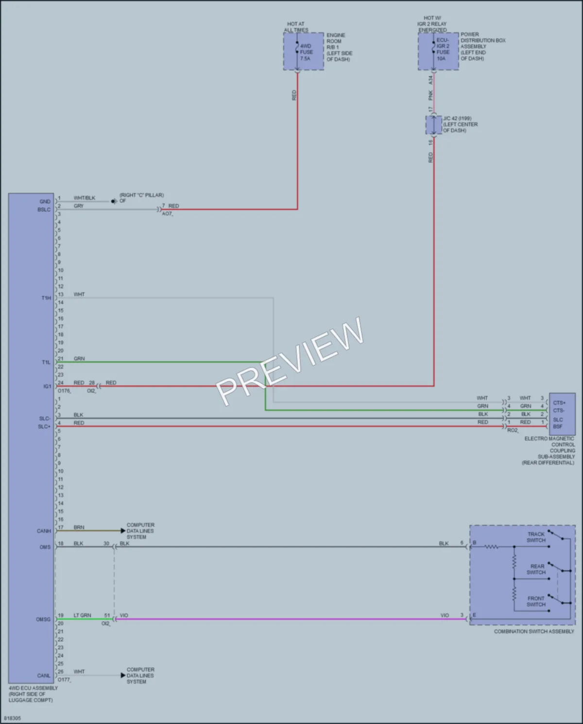 2023 Toyota GRCorolla Transmission wiring diagram preview