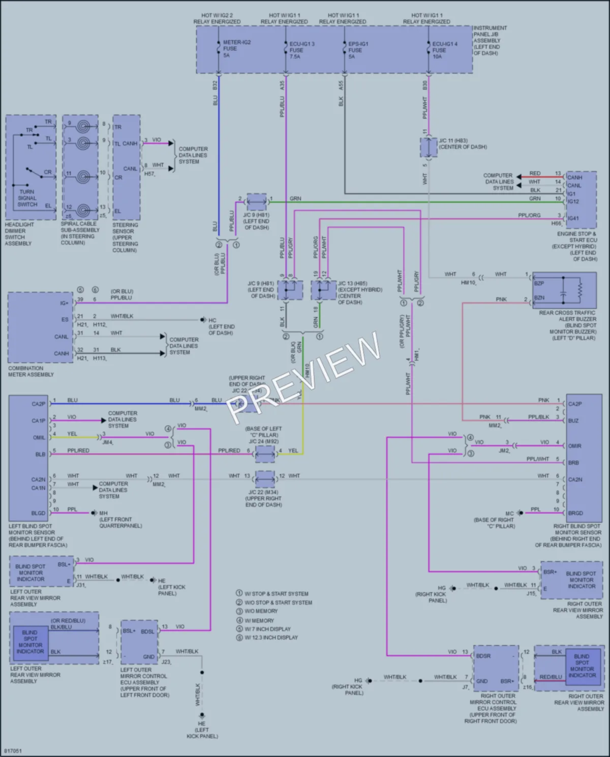 2023 Toyota Highlander Navigation wiring diagram preview