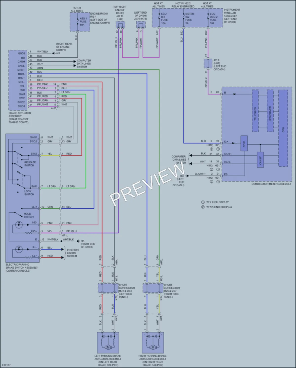 2023 Toyota Highlander Shift Interlock wiring diagram preview