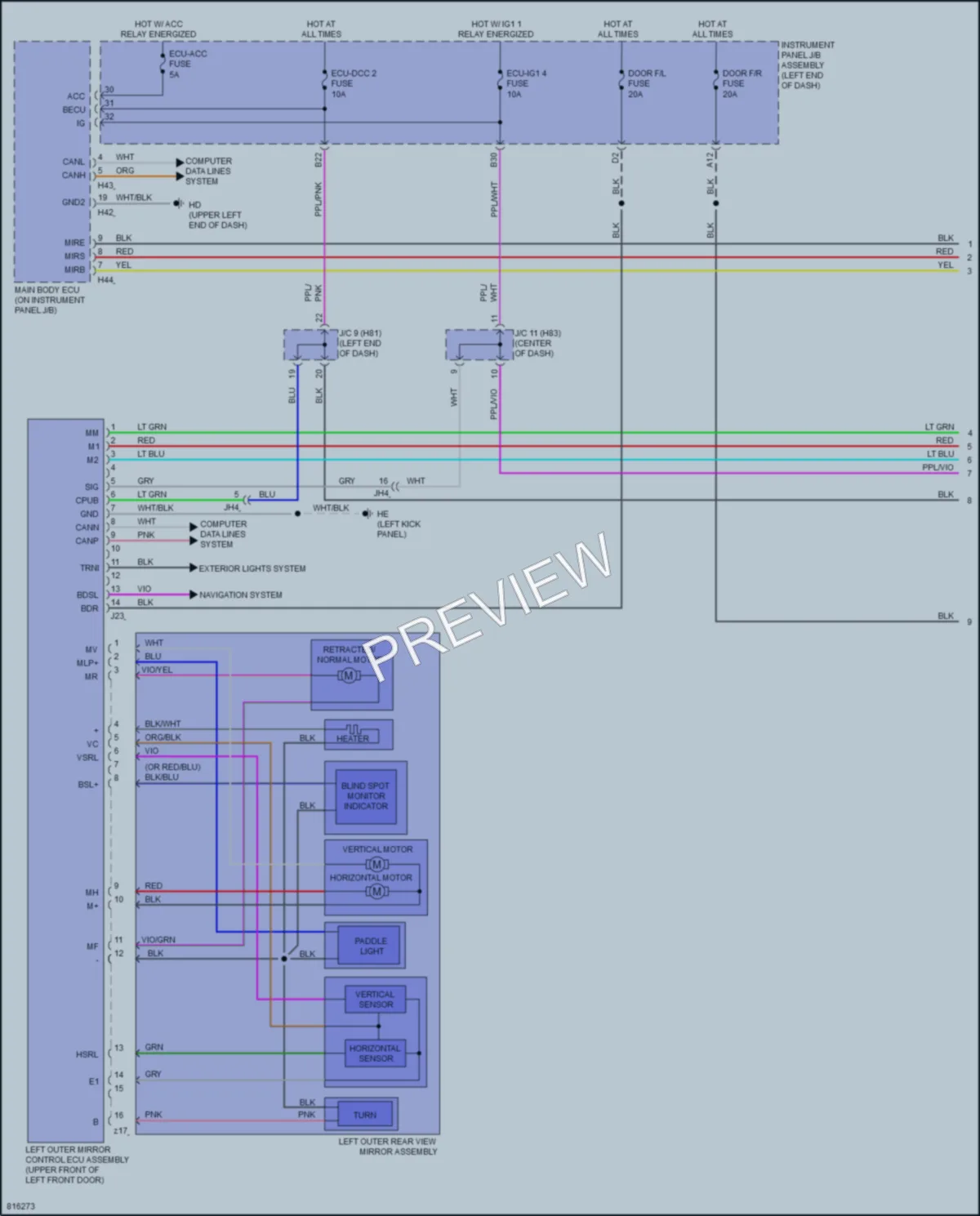 2023 Toyota HighlanderHybrid Memory Systems wiring diagram preview