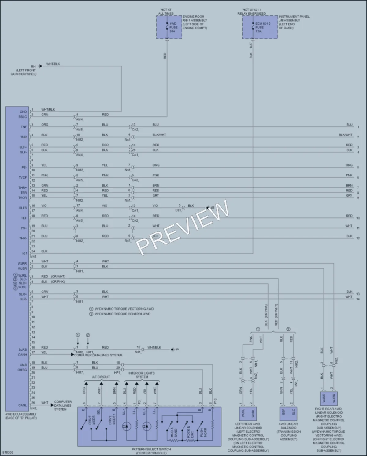 2023 Toyota HighlanderHybrid Transmission wiring diagram preview
