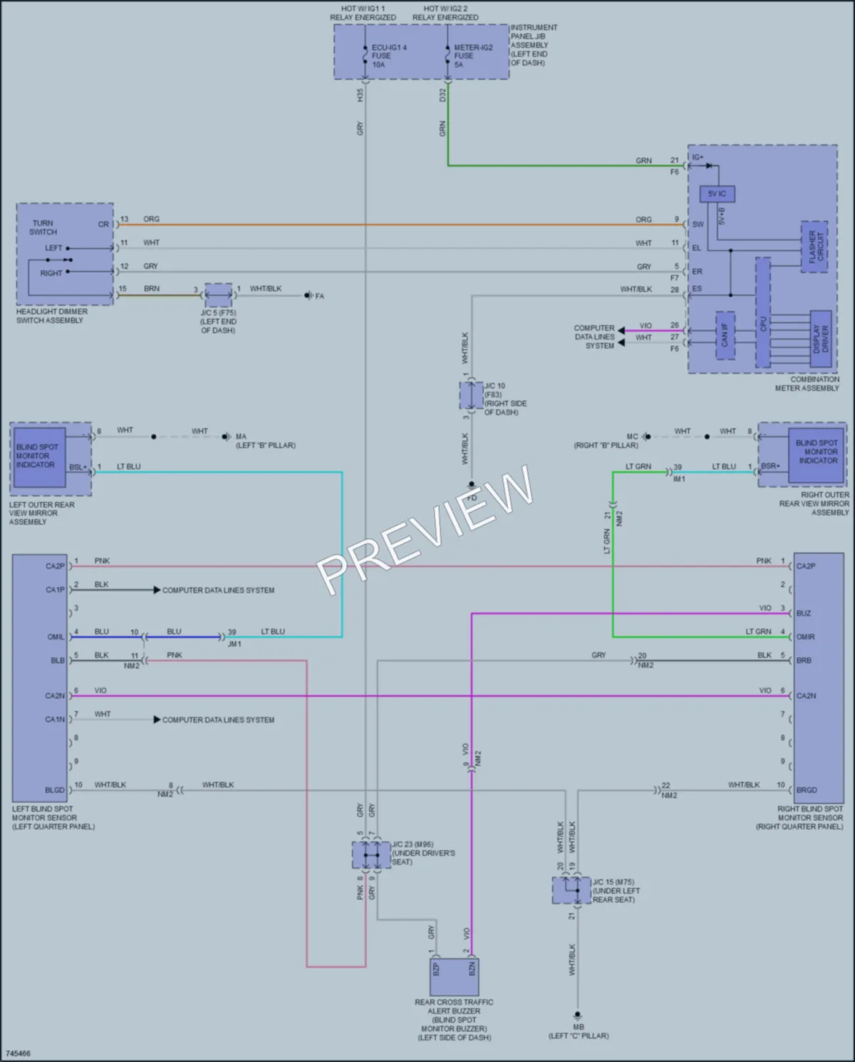 2023 Toyota Prius Navigation wiring diagram preview