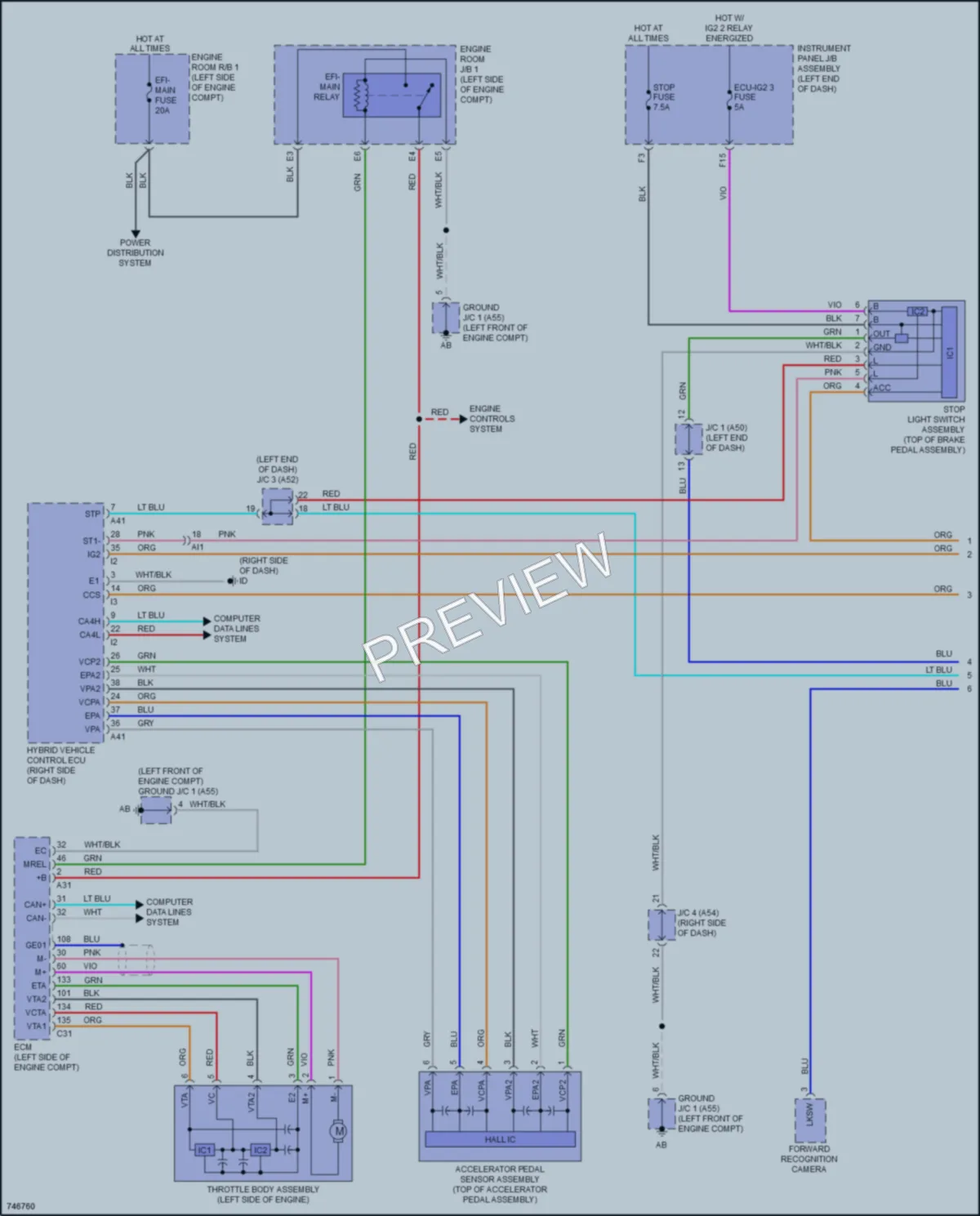 2023 Toyota PriusPrime Cruise Control wiring diagram preview