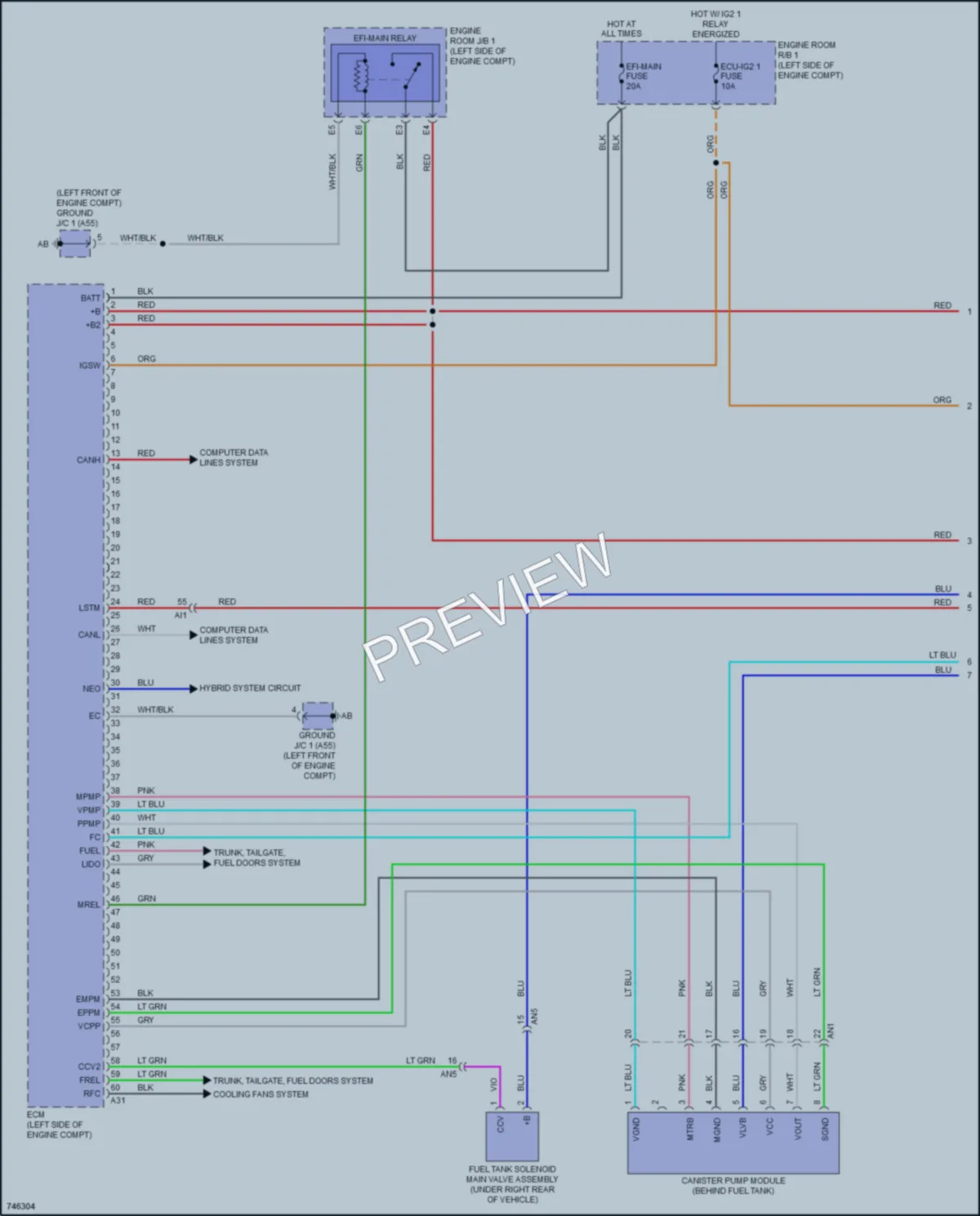 2023 Toyota PriusPrime Engine Performance wiring diagram preview