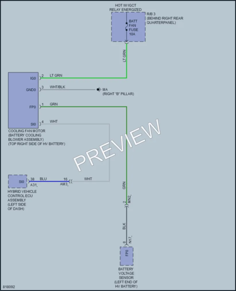 2023 Toyota RAV4 Cooling Fan wiring diagram preview