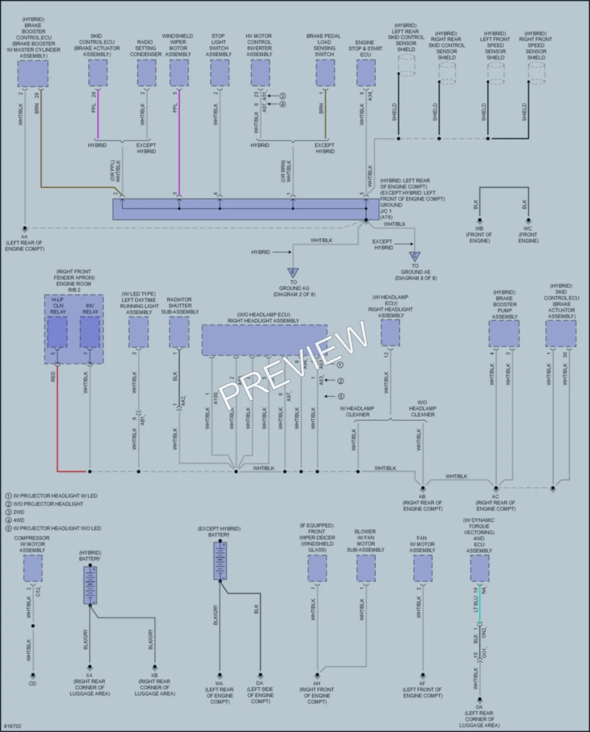 2023 Toyota RAV4 Ground Distribution wiring diagram preview