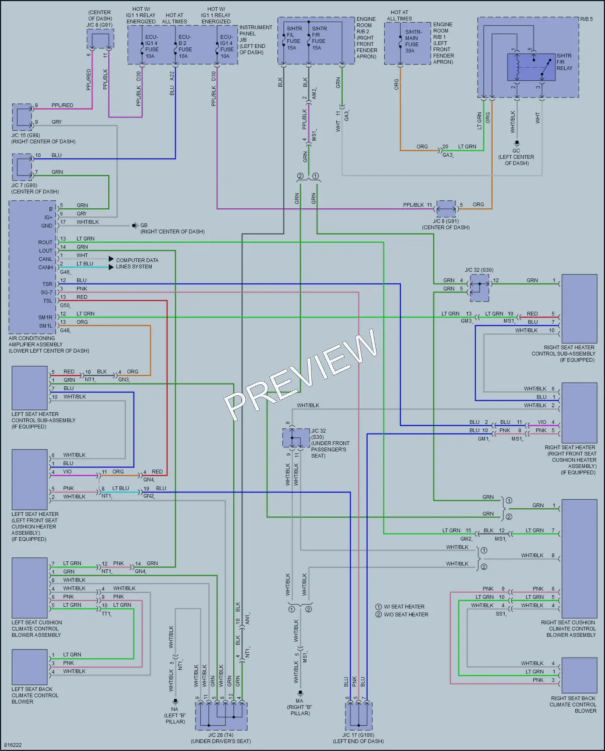 2023 Toyota RAV4 Power Seats wiring diagram preview