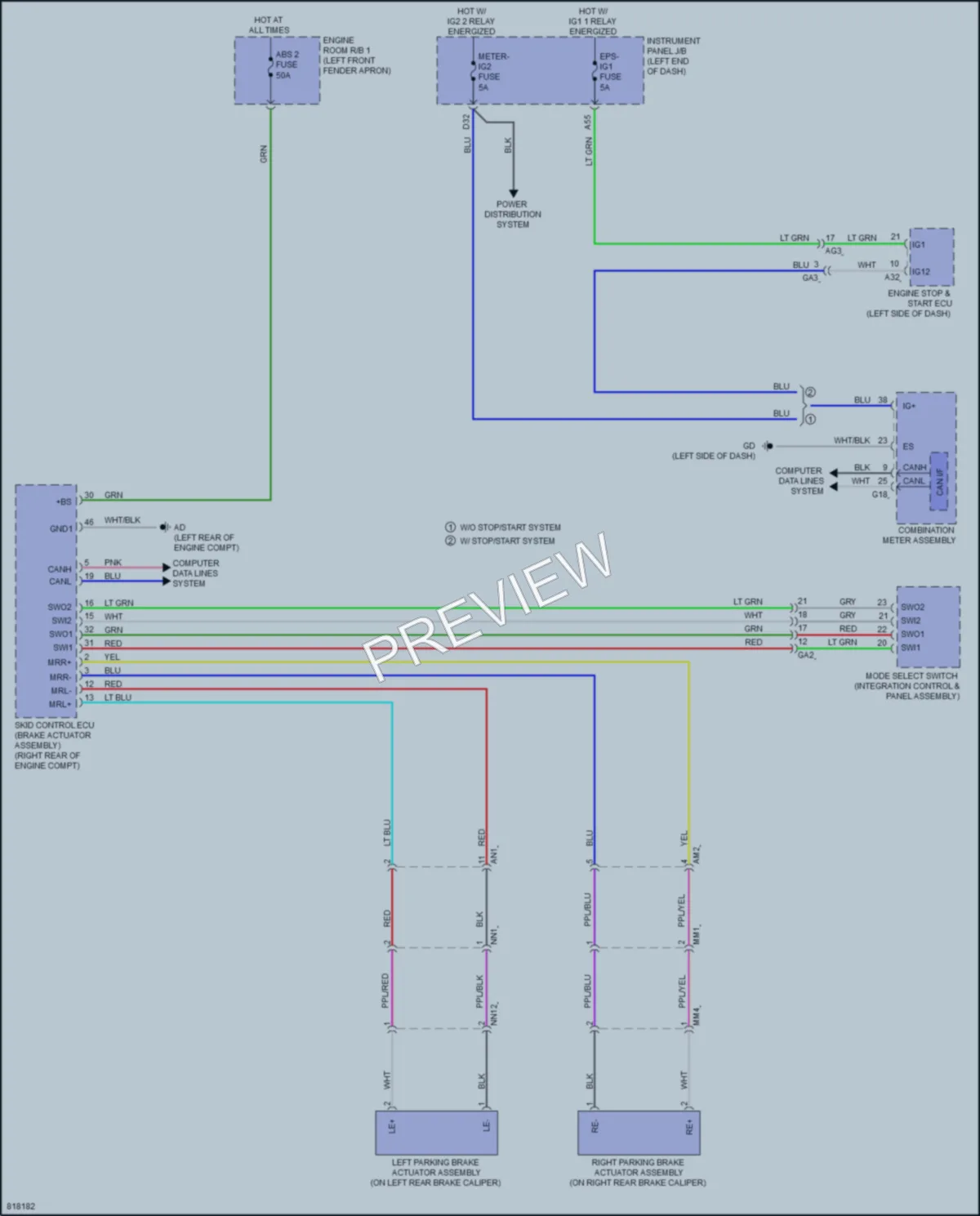 2023 Toyota RAV4 Shift Interlock wiring diagram preview
