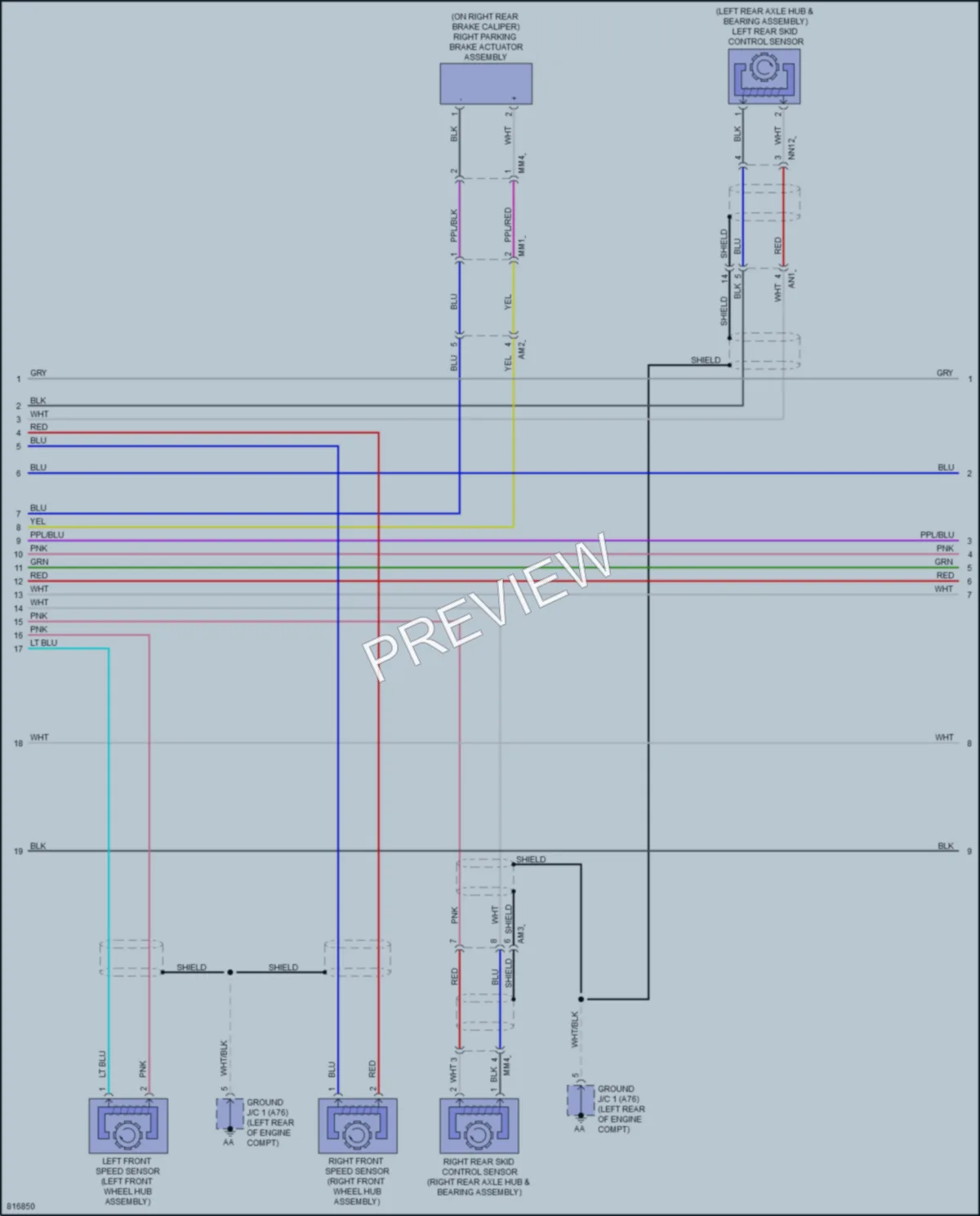 2023 Toyota RAV4Hybrid Anti Lock Brakes wiring diagram preview
