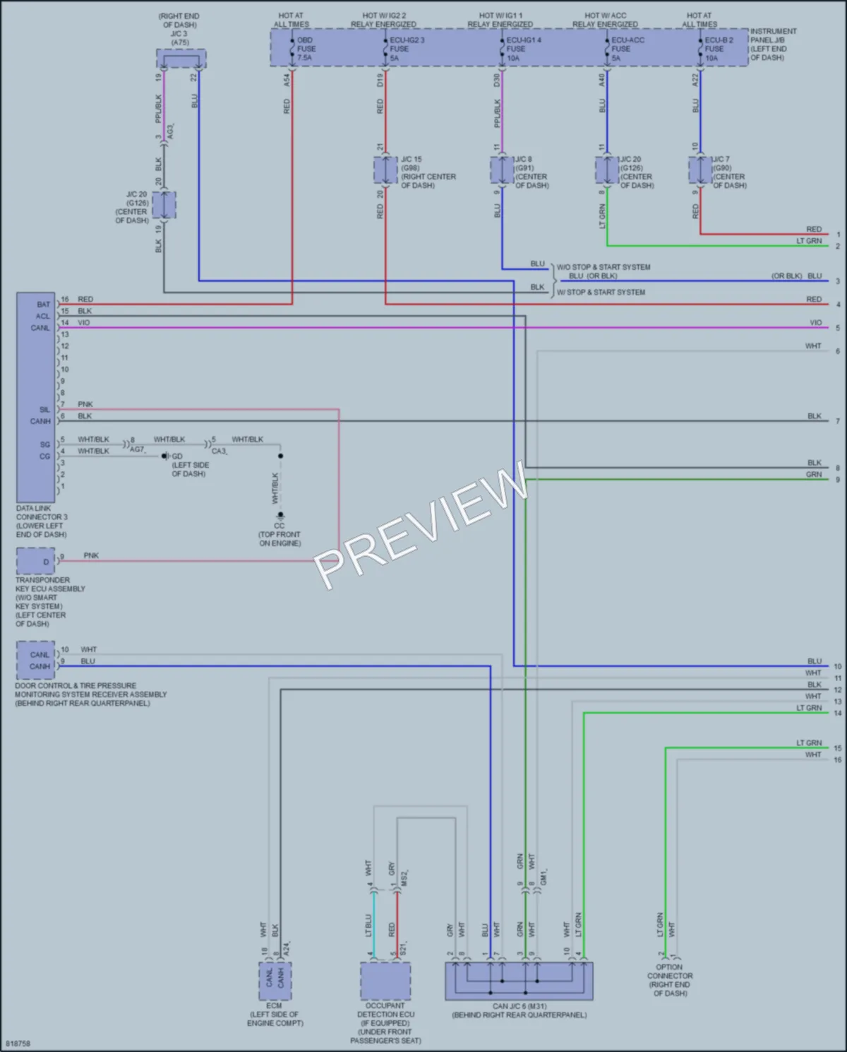 2023 Toyota RAV4Hybrid Computer Data Lines wiring diagram preview