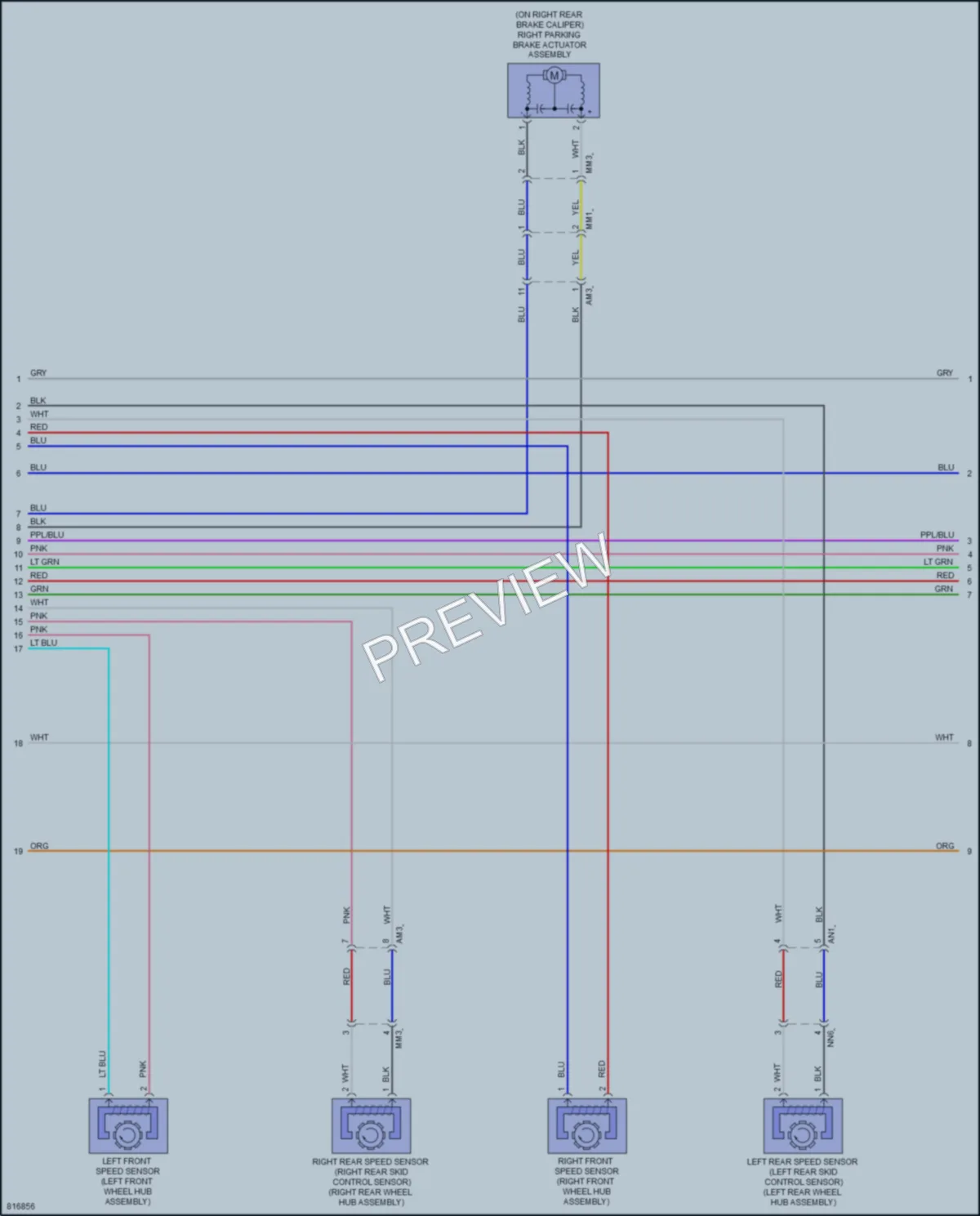 2023 Toyota RAV4Prime Anti Lock Brakes wiring diagram preview