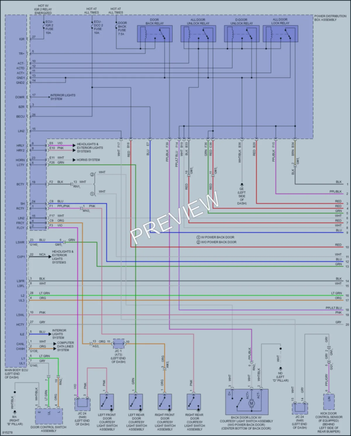 2023 Toyota RAV4Prime Anti Theft wiring diagram preview