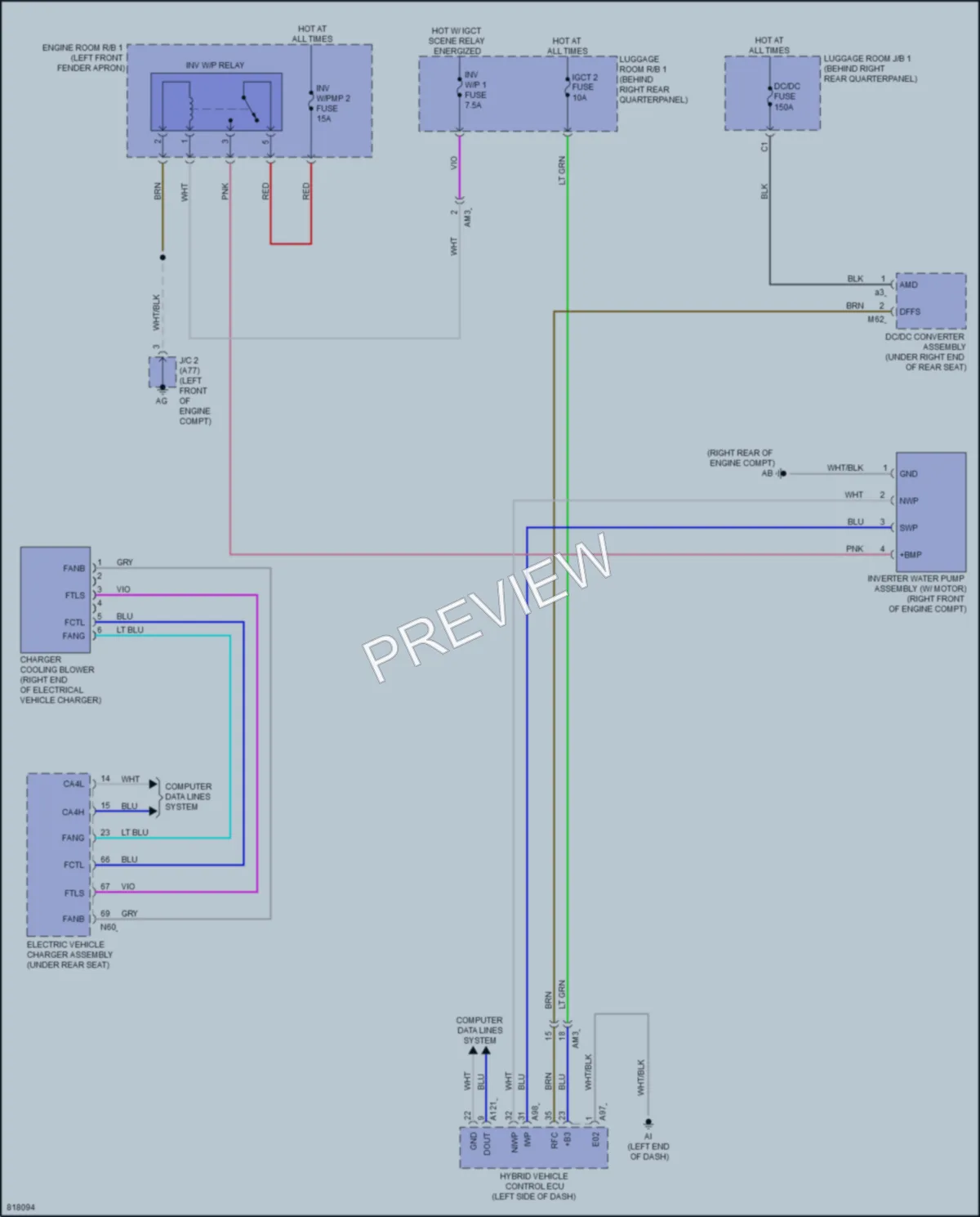 2023 Toyota RAV4Prime Cooling Fan wiring diagram preview