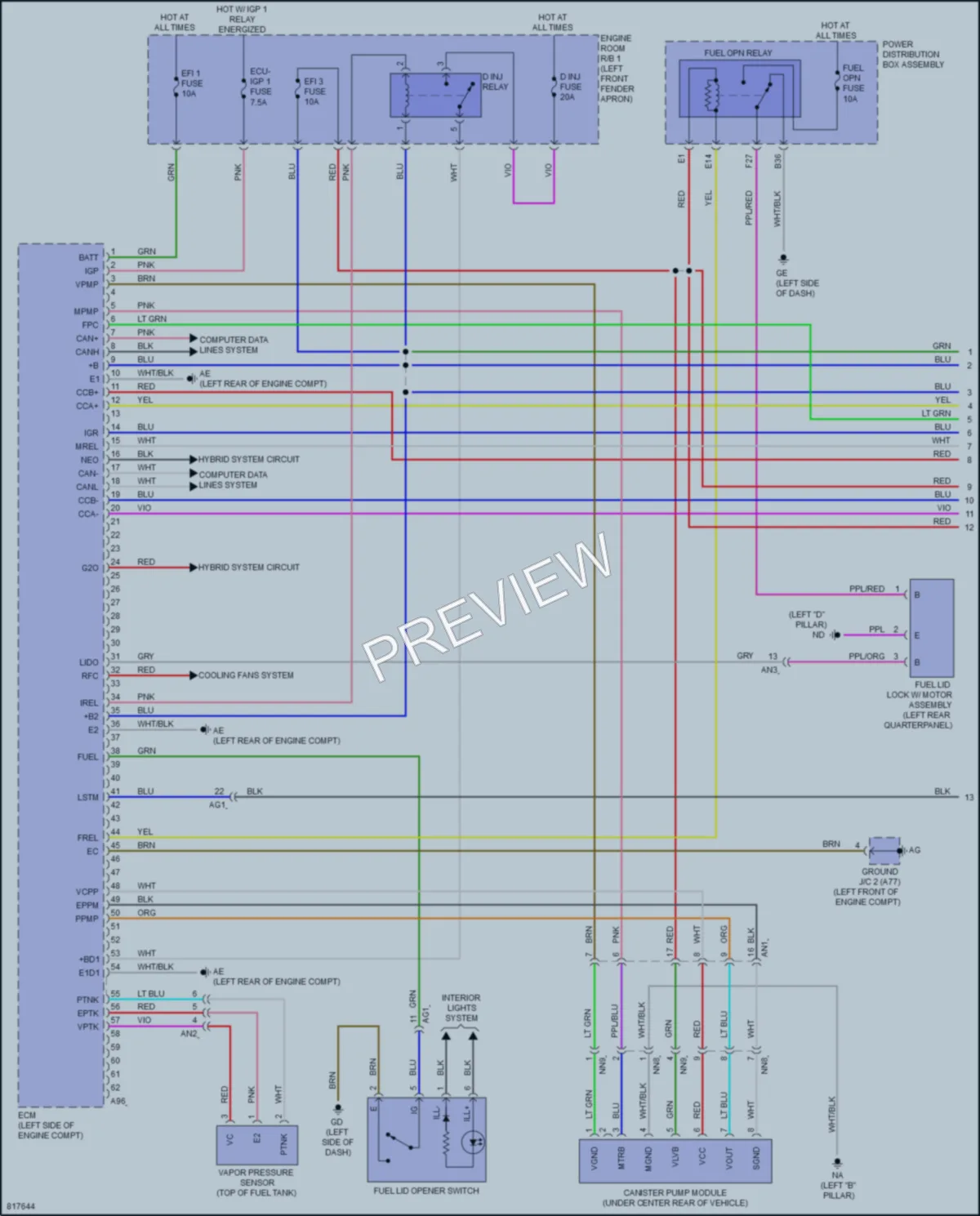 2023 Toyota RAV4Prime Engine Performance wiring diagram preview