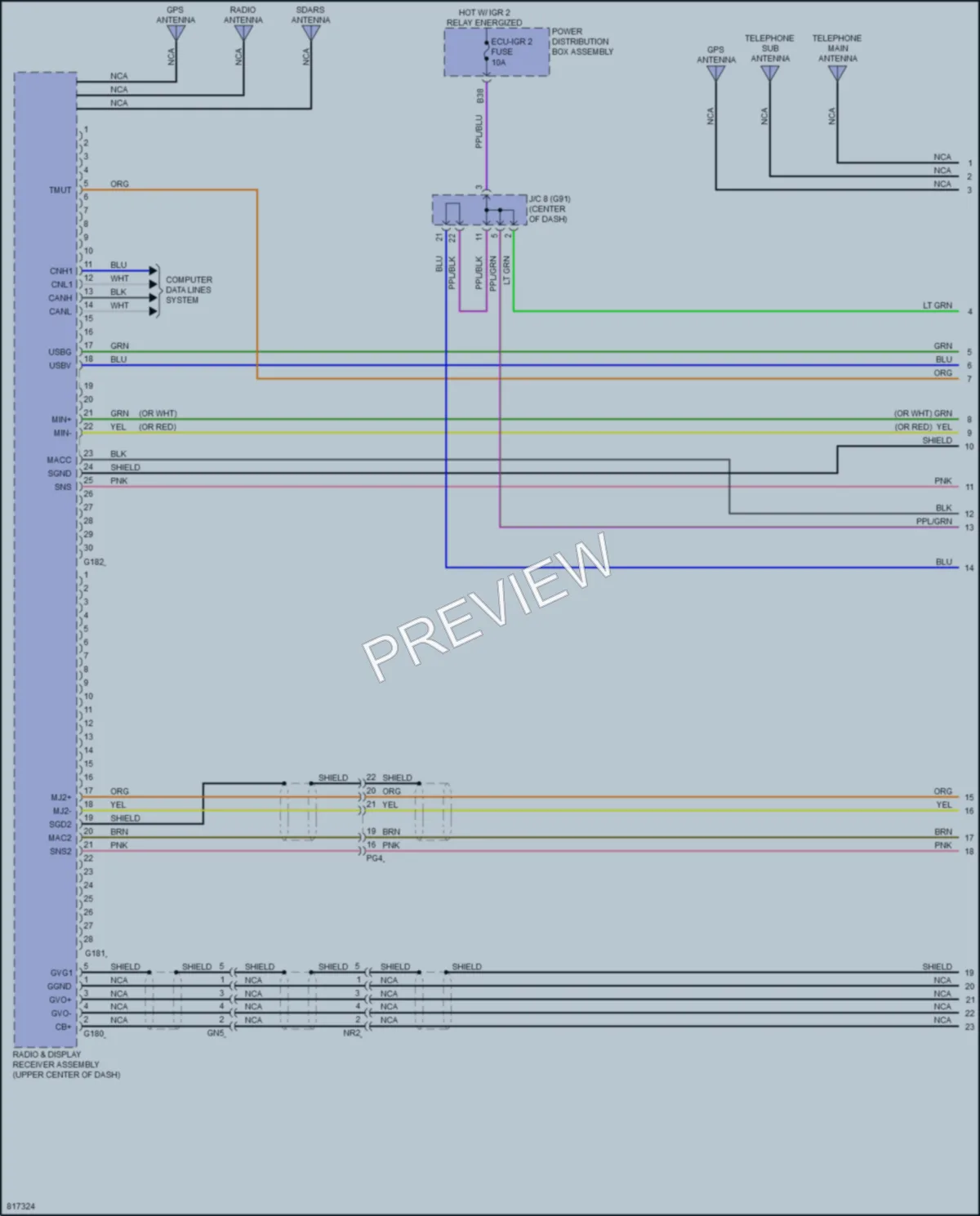 2023 Toyota RAV4Prime Radio wiring diagram preview