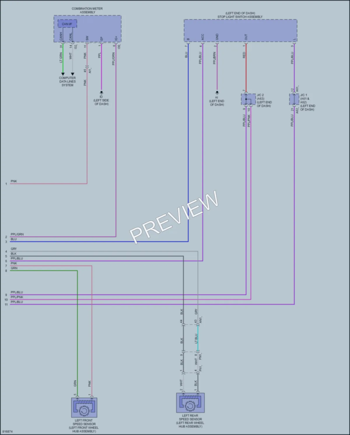 2023 Toyota Sequoia Anti Lock Brakes wiring diagram preview