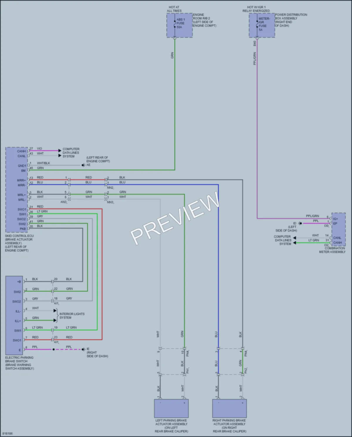 2023 Toyota Sequoia Shift Interlock wiring diagram preview