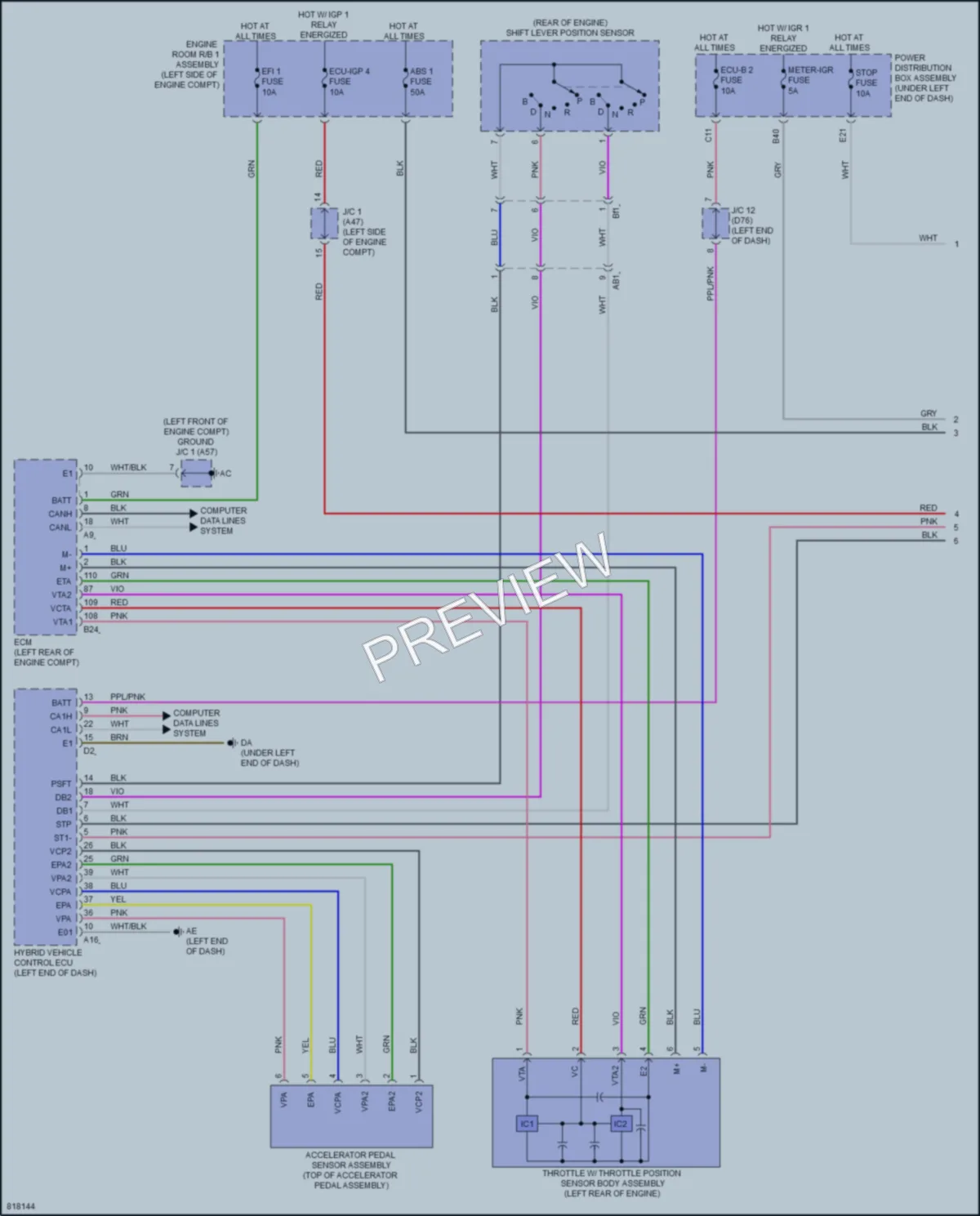 2023 Toyota Sienna Cruise Control wiring diagram preview