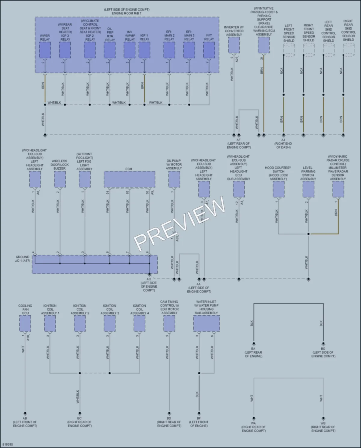 2023 Toyota Sienna Ground Distribution wiring diagram preview