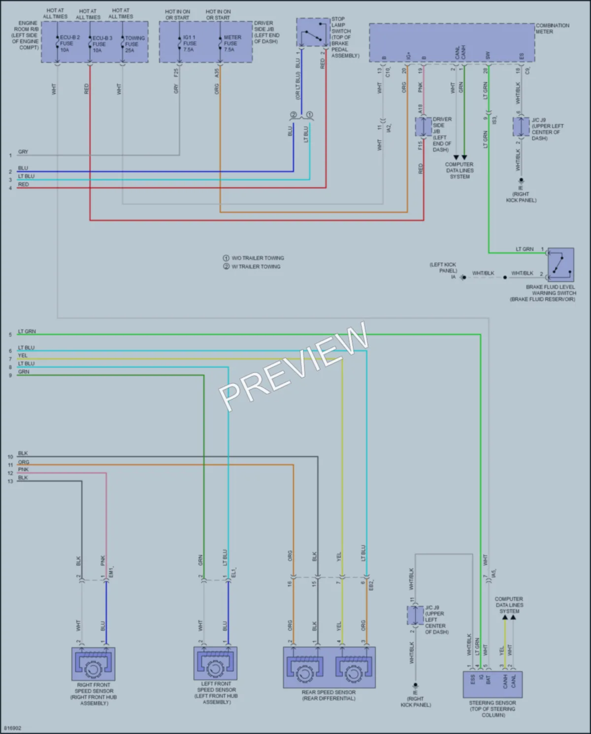 2023 Toyota Tacoma Anti Lock Brakes wiring diagram preview