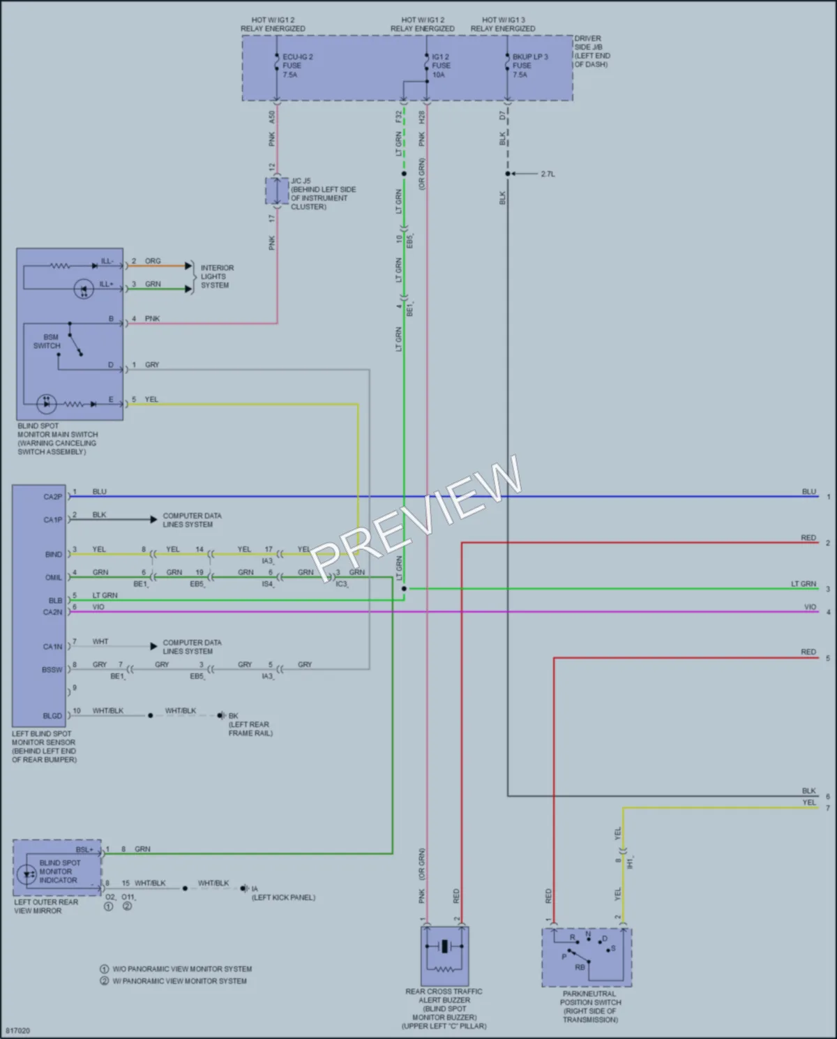 2023 Toyota Tacoma Navigation wiring diagram preview