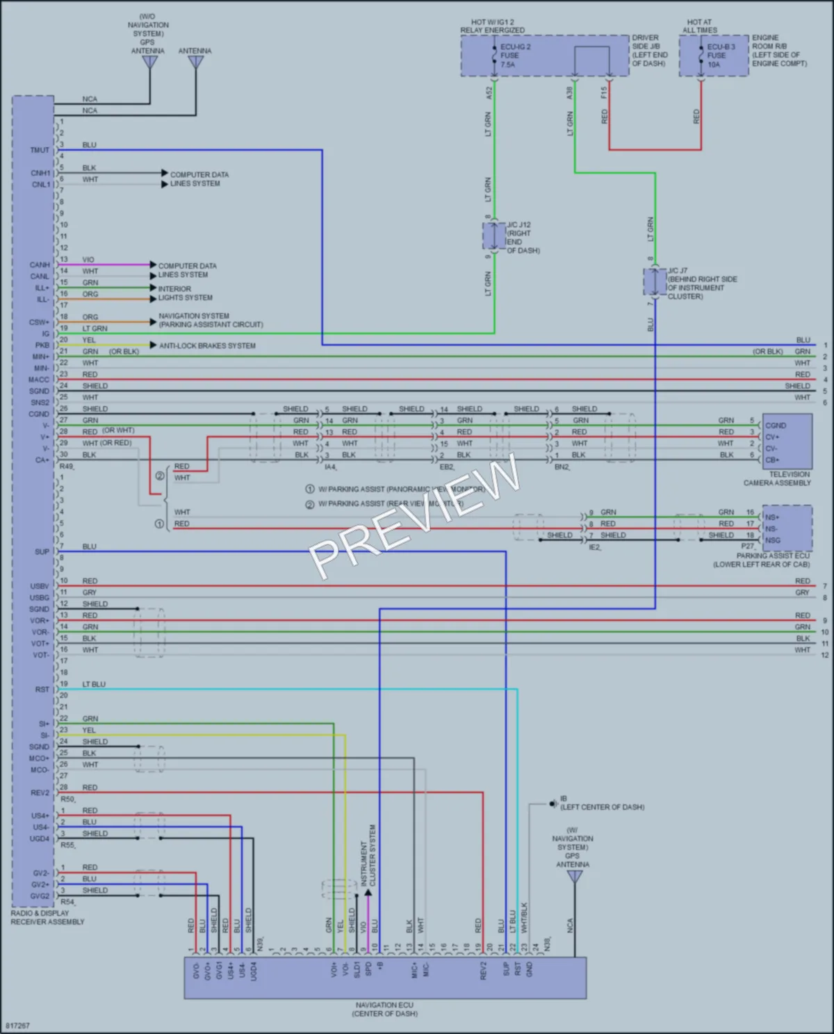 2023 Toyota Tacoma Radio wiring diagram preview