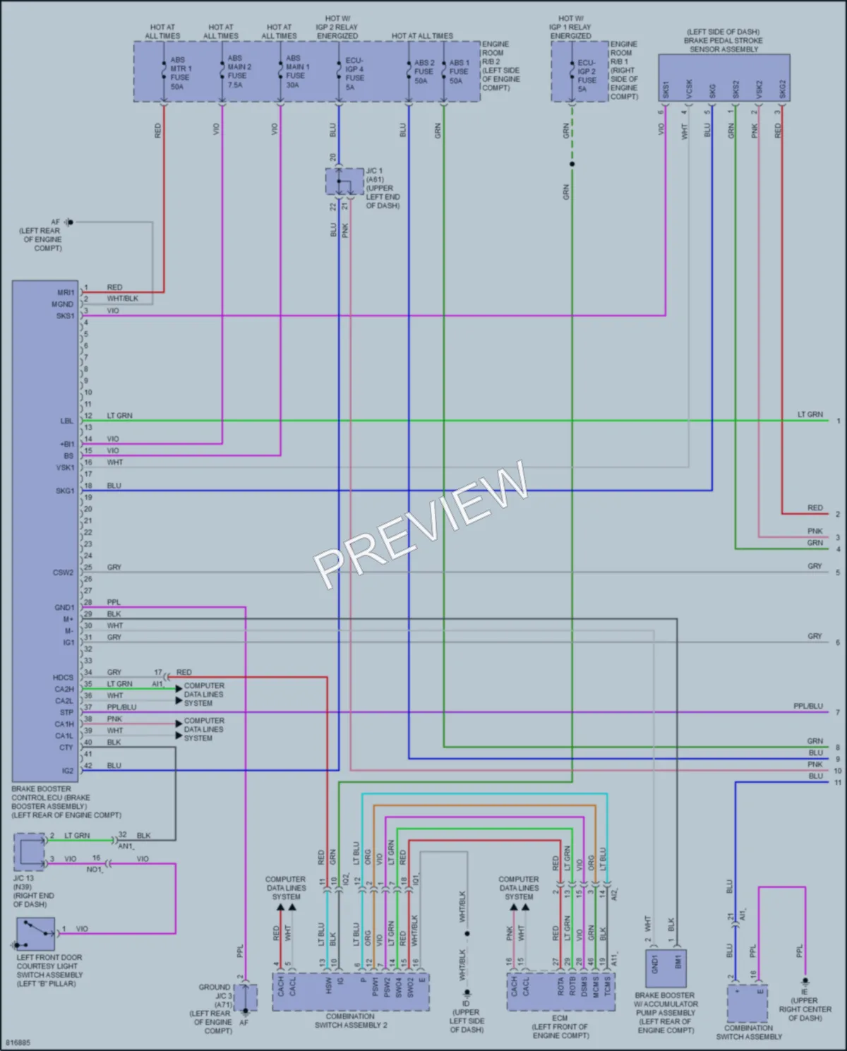 2023 Toyota Tundra Anti Lock Brakes wiring diagram preview