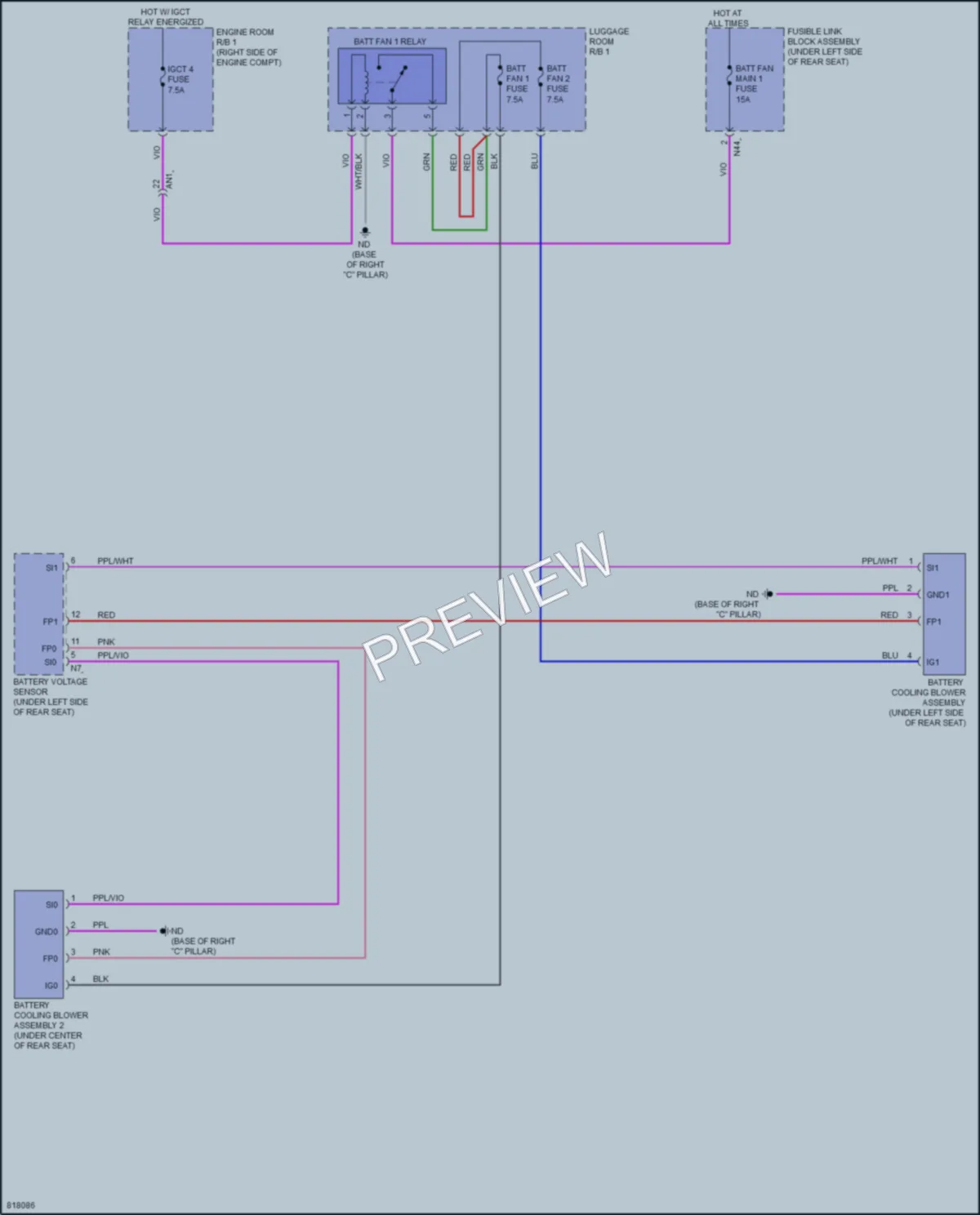 2023 Toyota Tundra Cooling Fan wiring diagram preview
