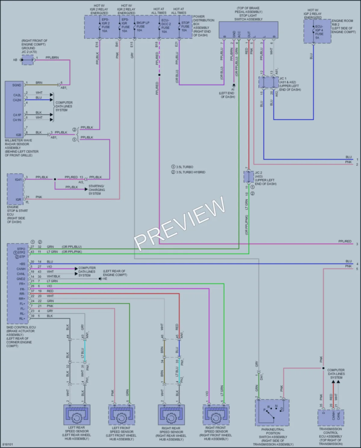 2023 Toyota TundraHybrid Cruise Control wiring diagram preview