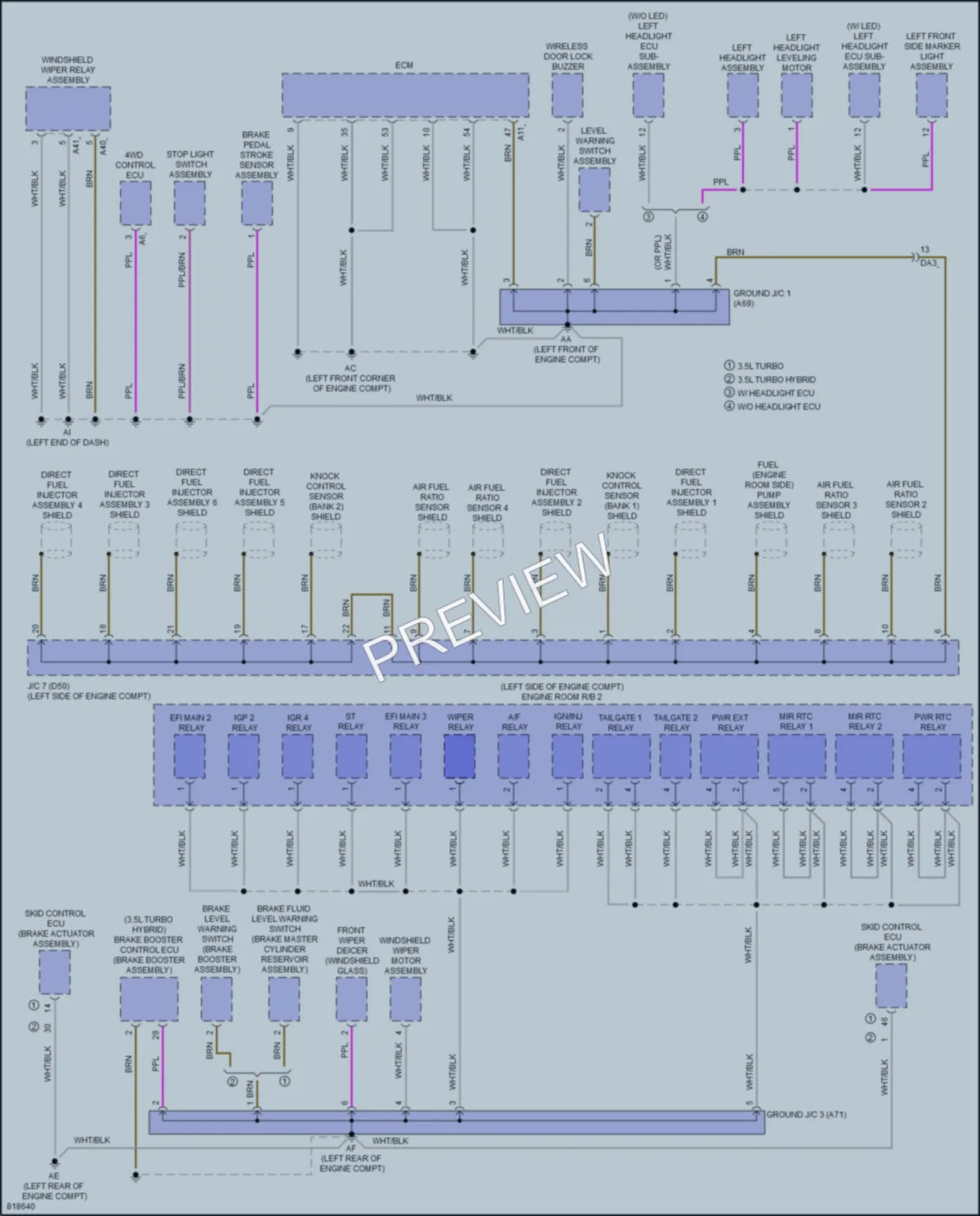 2023 Toyota TundraHybrid Ground Distribution wiring diagram preview