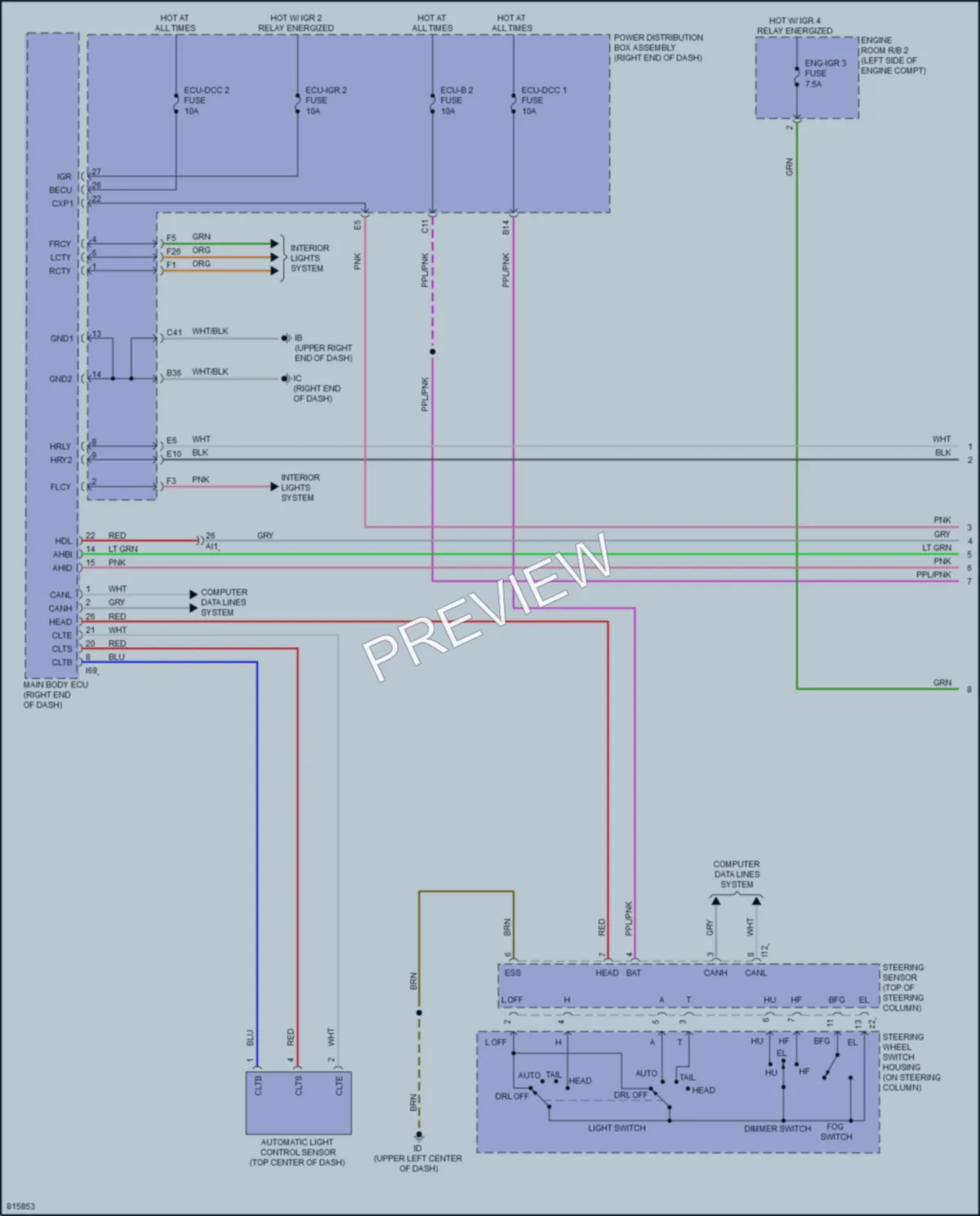 2023 Toyota TundraHybrid Headlights wiring diagram preview